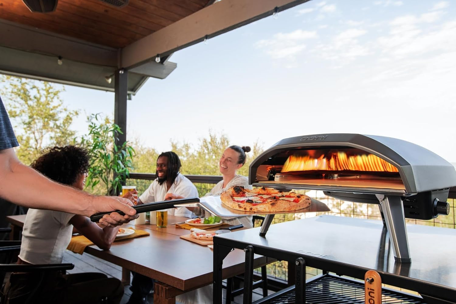 Koda 16 Gas Pizza Oven - Ultimate Pizza Oven Bundle - Includes 14" Perforated Pizza Peel, Turning Peel and Koda 16 Cover