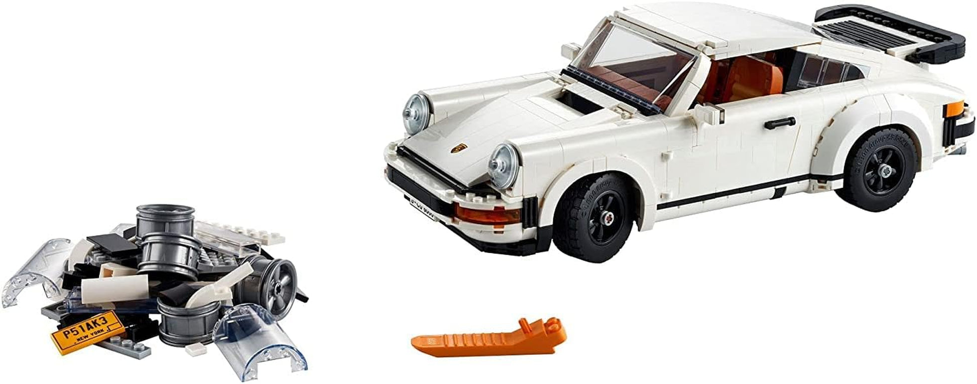 Icons Porsche 911 10295 Building Set, Collectible Turbo Targa, 2In1 Porsche Race Car Model Kit for Adults and Teens to Build, Gift Idea