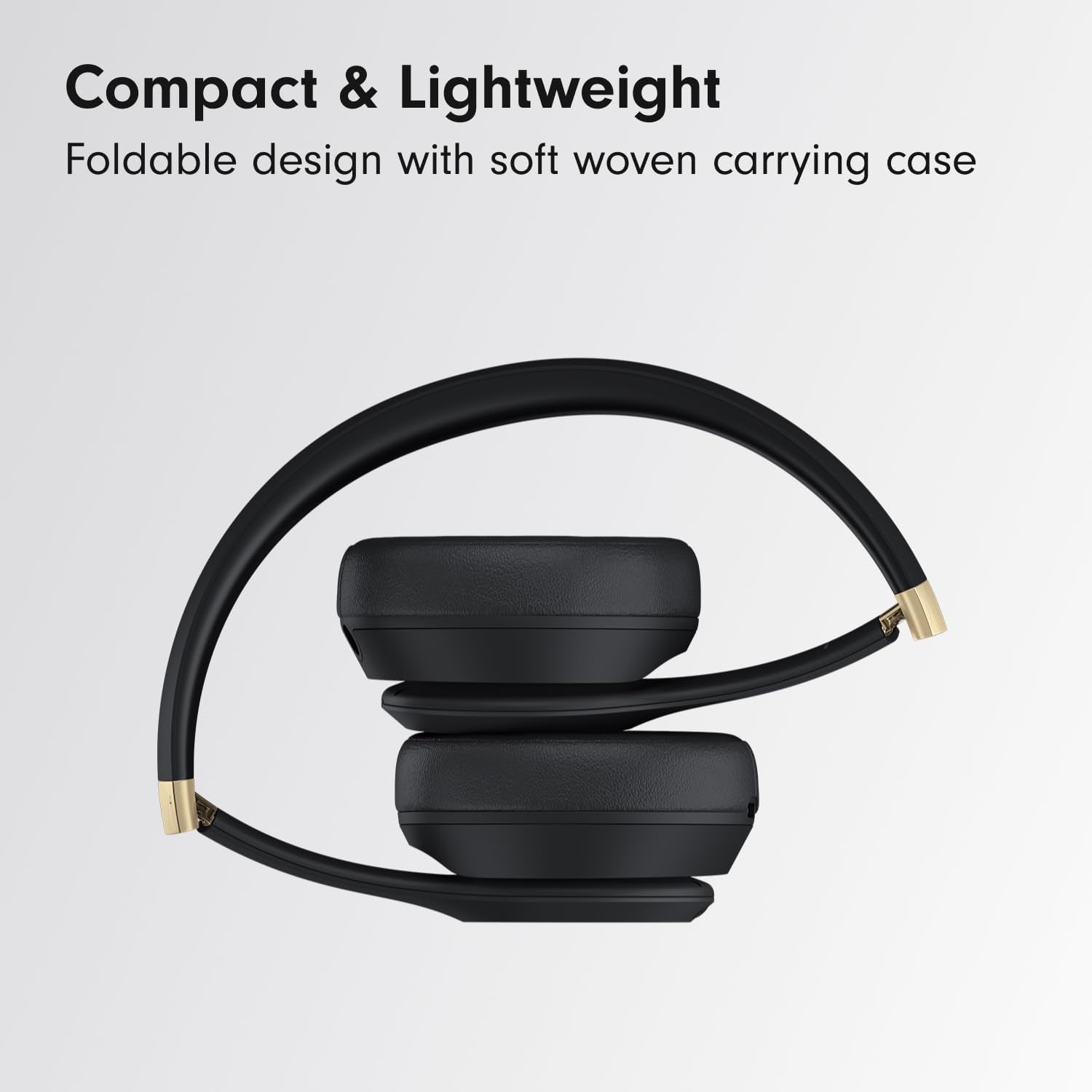 Solo 4 - Wireless Bluetooth On-Ear Headphones, Apple & Android Compatible, up to 50 Hours of Battery Life - Black & Gold
