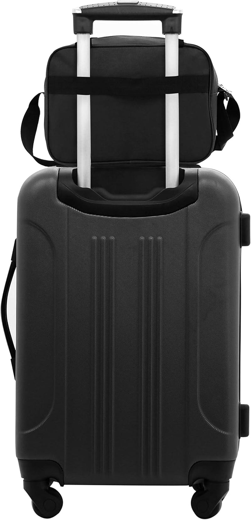 Midtown Hardside Luggage Travel, Black, 4-Piece Set
