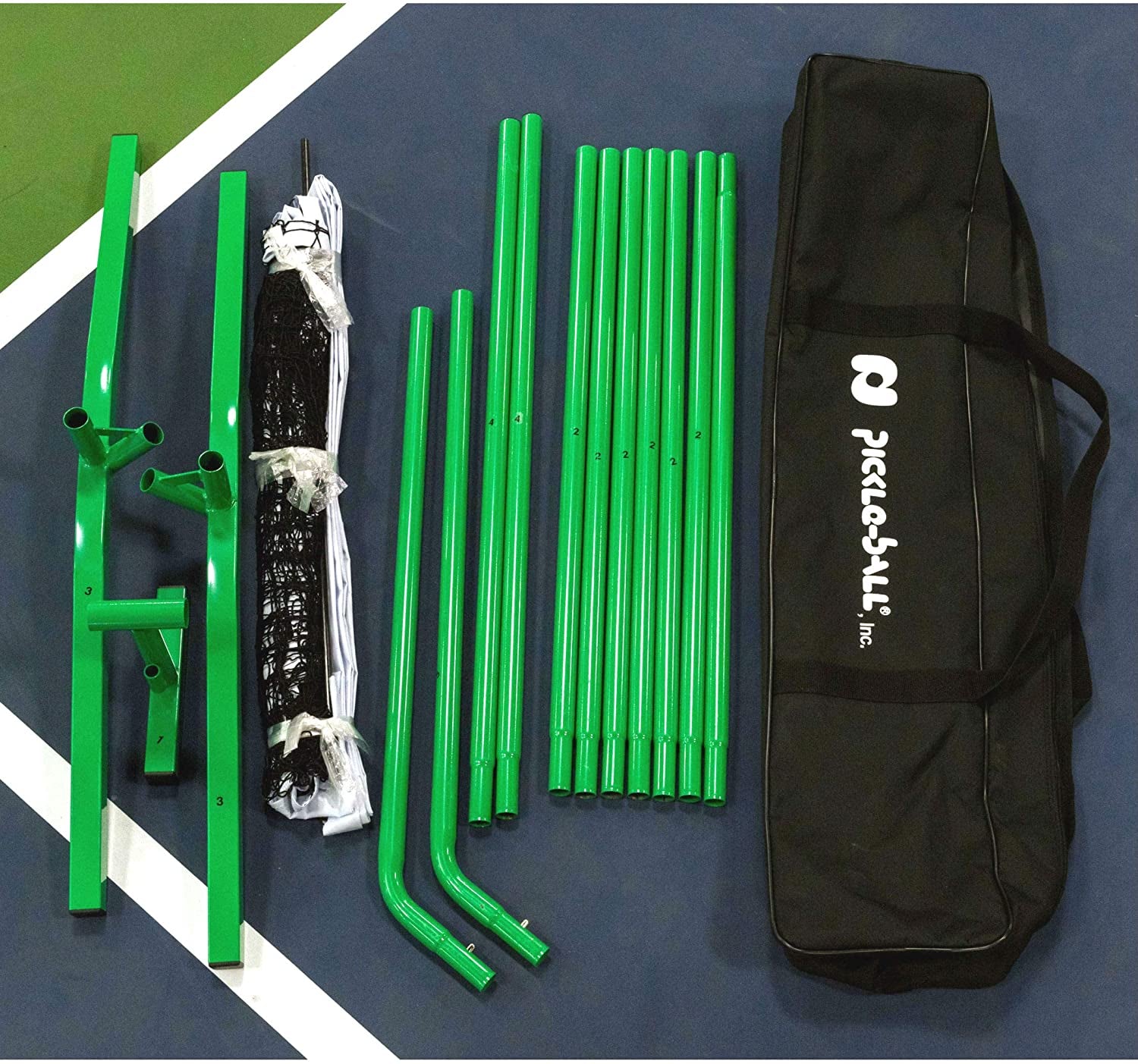 Pickleball 3.0 Tournament Net - Portable Lightweight Steel Construction for Outdoor Play - Durable Pickleball Net for Competitive and Recreational Use - Meets Tournament Net Regulation