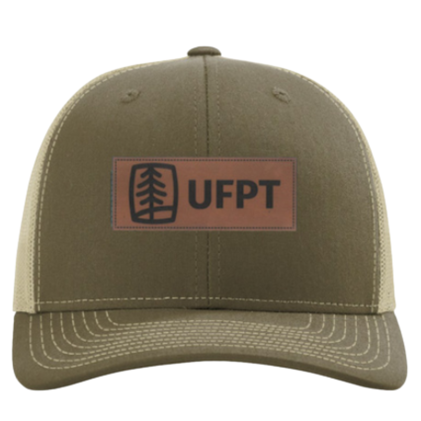UFPT Horizontal Tree Patch (Black Fill) - Richardson Sustainable Trucker Cap