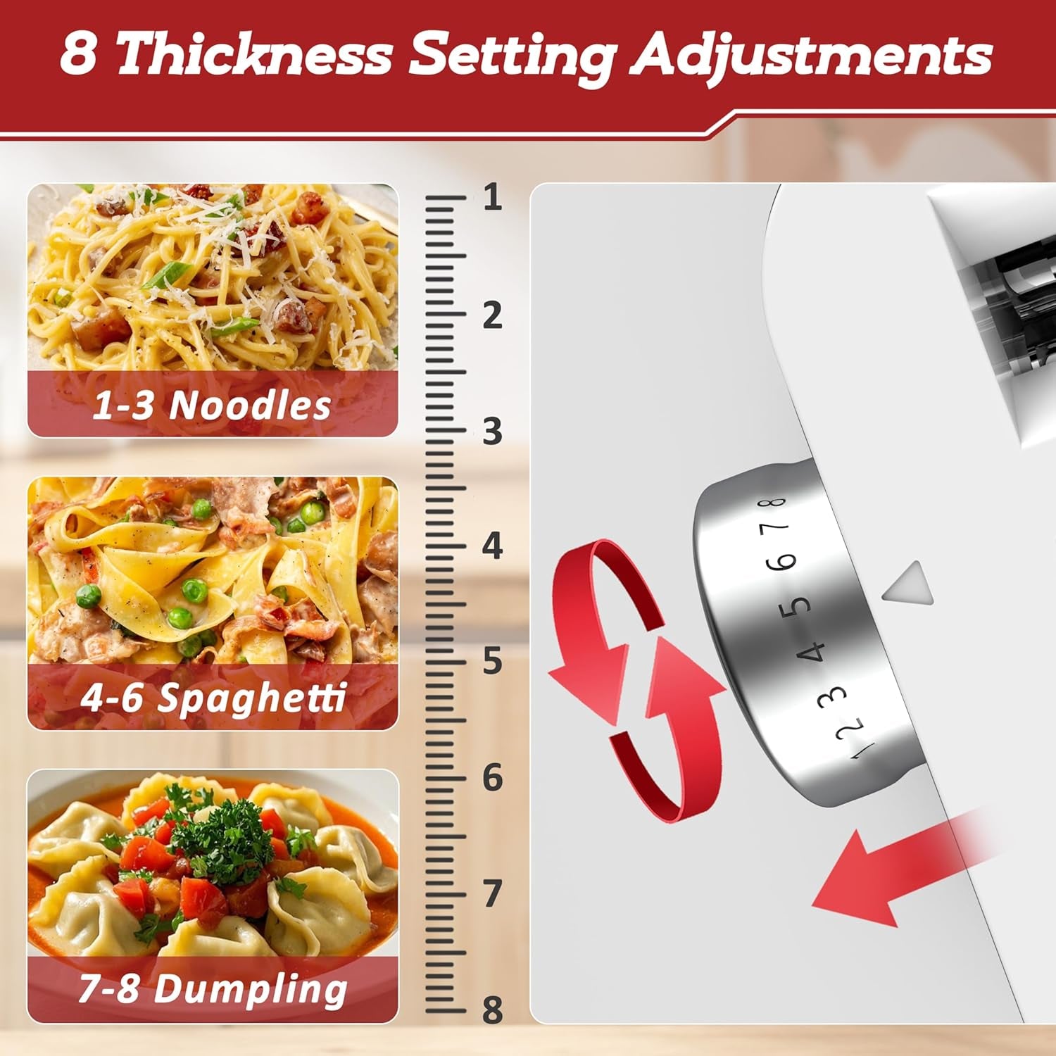Meat Grinder & Pasta Maker Attachment for ALL Kitchenaid Stand Mixers,Kitchen Aid Mixer Accessories Includes Metal Meat Grinder with Sausage Stuffer Tubesand and Pasta Maker Attachment 3 in 1 Set