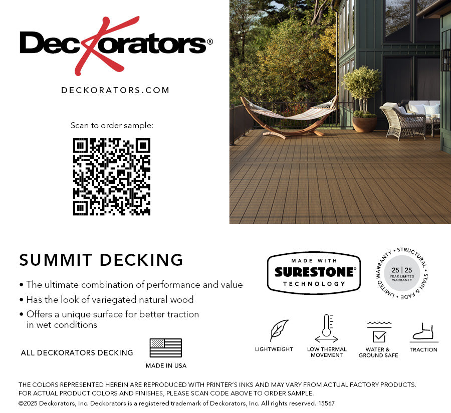 Independent Retailer Decking Swatch Cards
