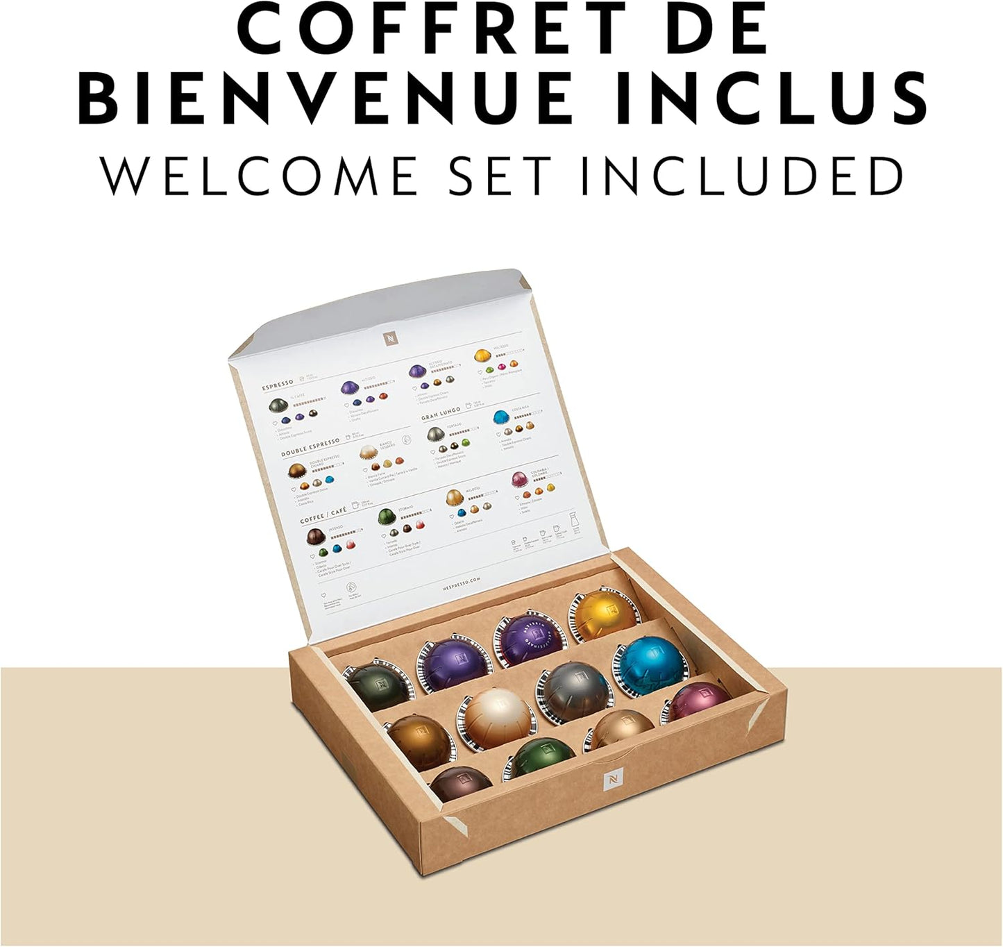 Vertuo Next Coffee and Espresso Machine by De'Longhi, White (ENV120WCA)