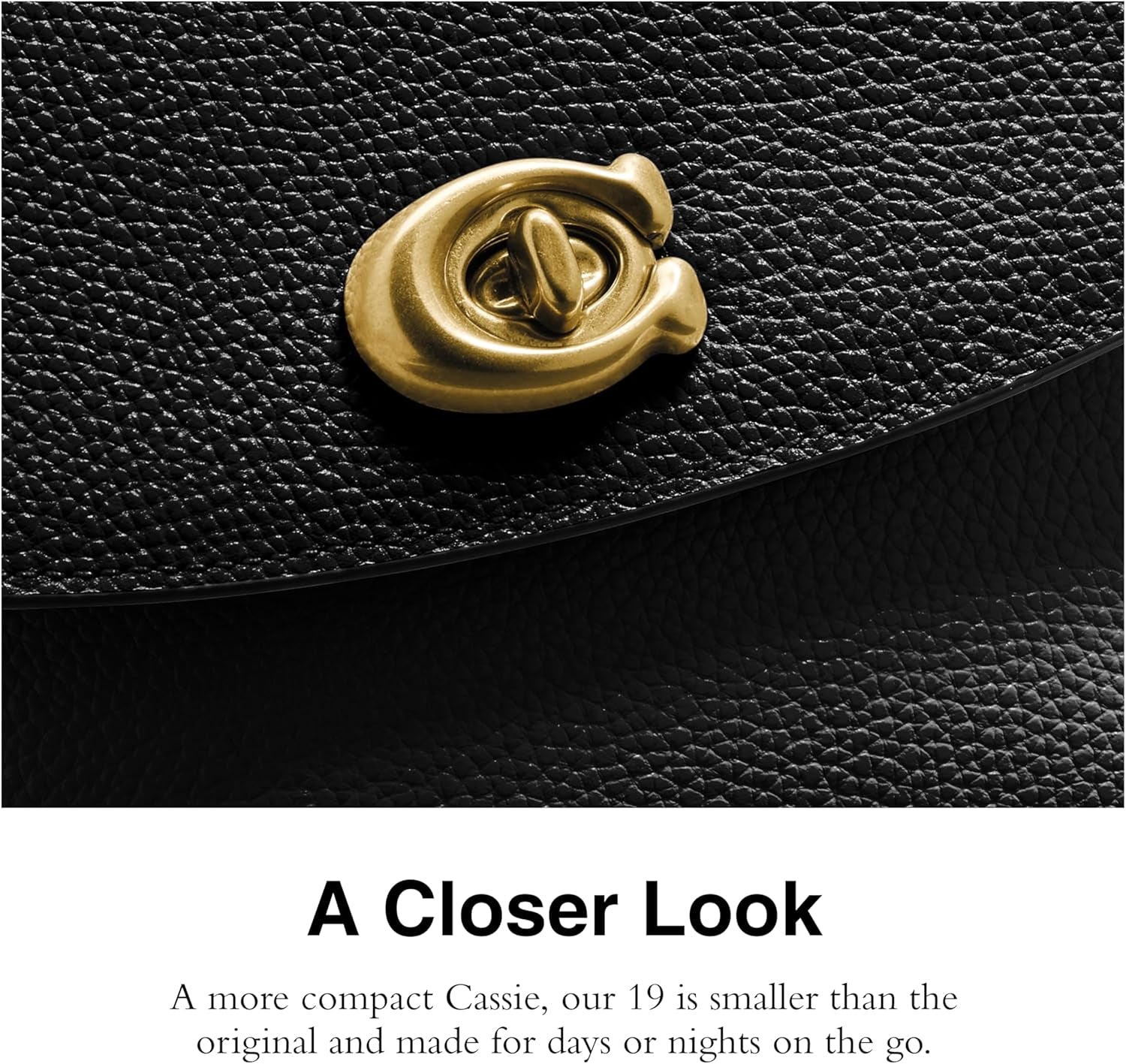 Polished Pebbled Leather Cassie Crossbody 19