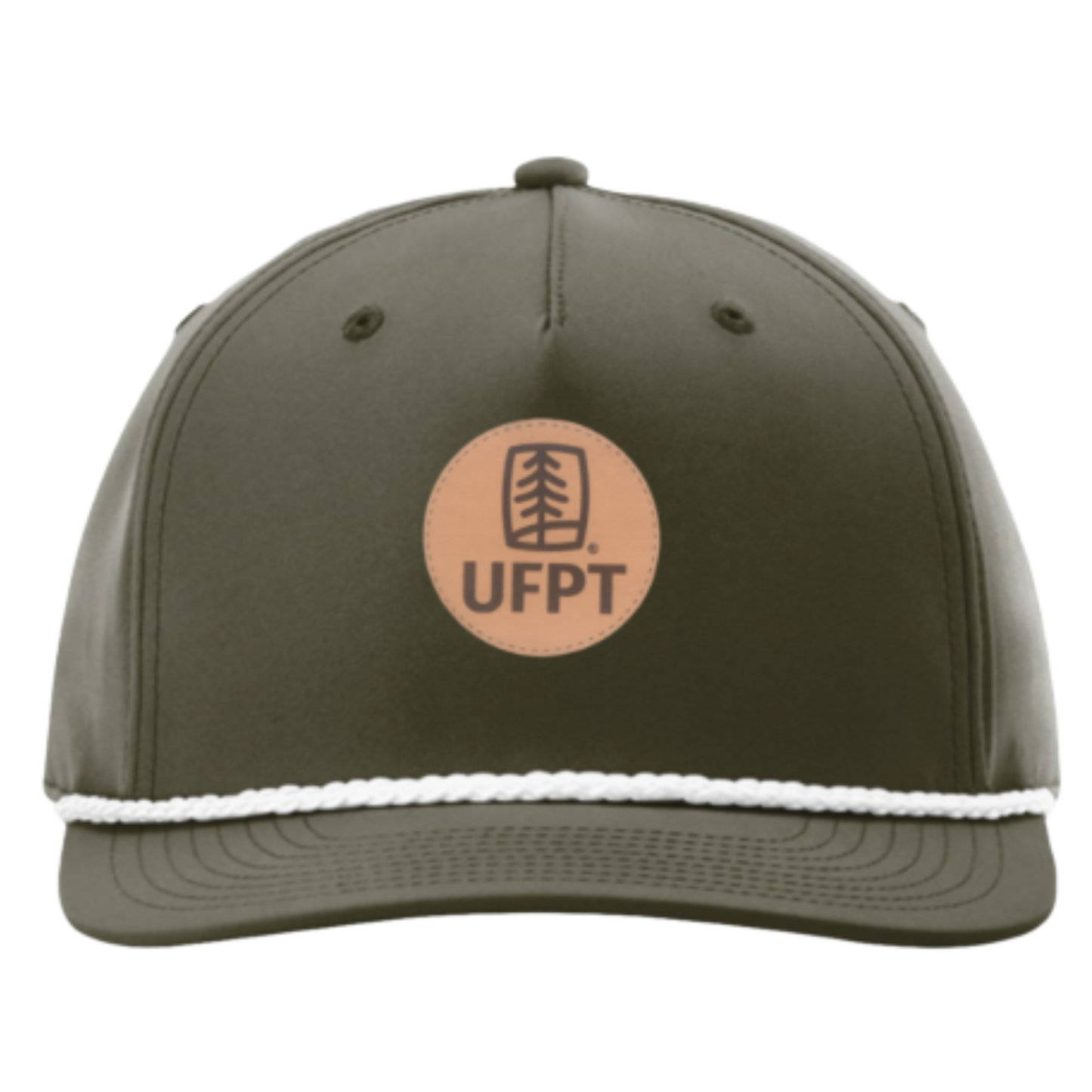 UFPT Tree Circle Patch (Black Fill) - Richardson 5-Panel Classic Rope Cap