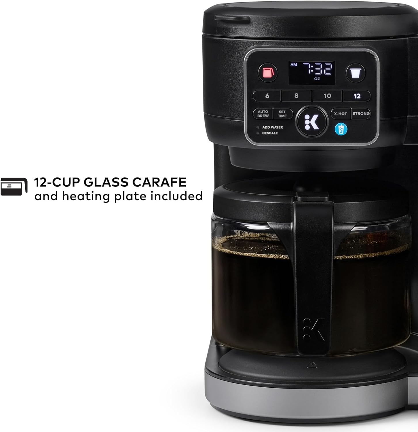 K-Duo Hot & Iced Single Serve & Carafe Coffee Maker, Multistream Technology, 72Oz Reservoir (Gen 2)