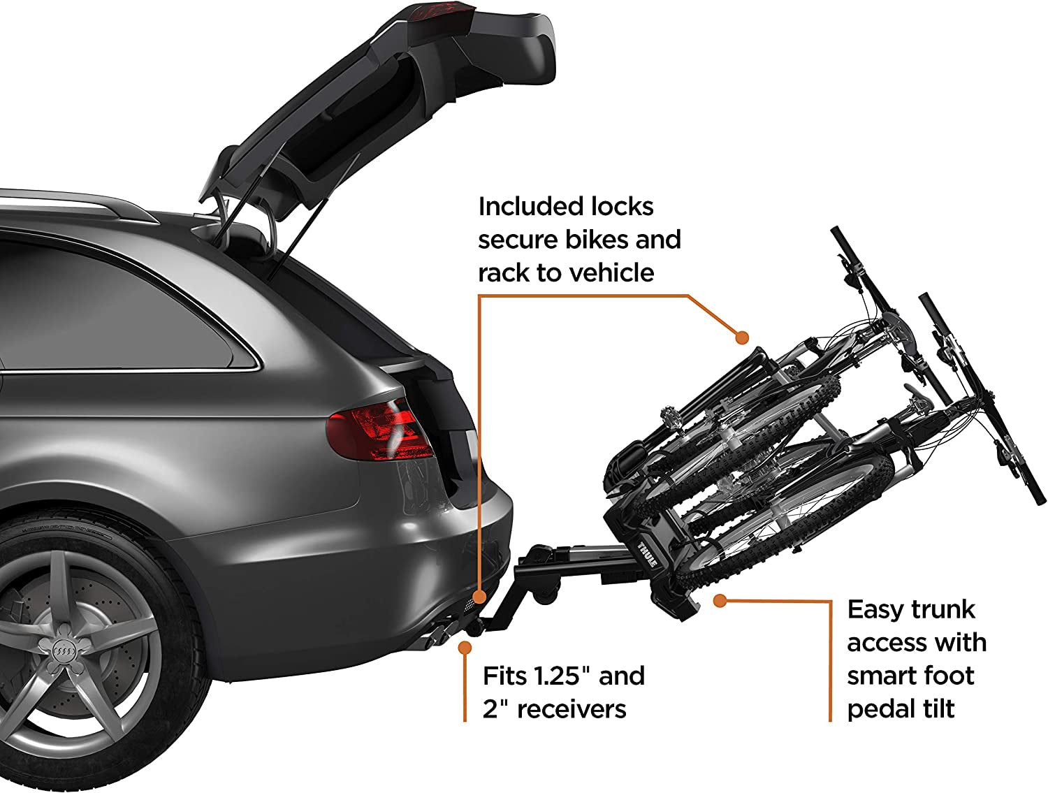 Easyfold XT 2 Hitch Bike Rack , Black