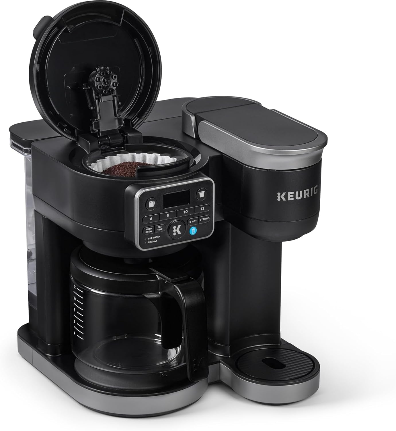 K-Duo Hot & Iced Single Serve & Carafe Coffee Maker, Multistream Technology, 72Oz Reservoir (Gen 2)