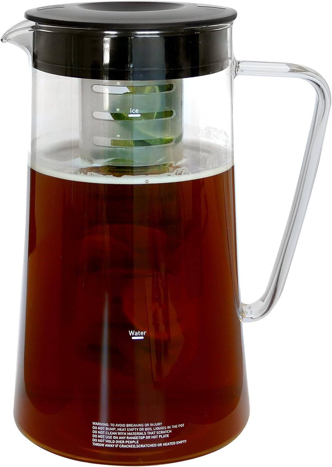 IT500 Iced Tea Maker or Iced Coffee Maker Includes an Infusion Tube to Customize the Flavor, Features Auto Shut-Off, 2.75-Quart, Black