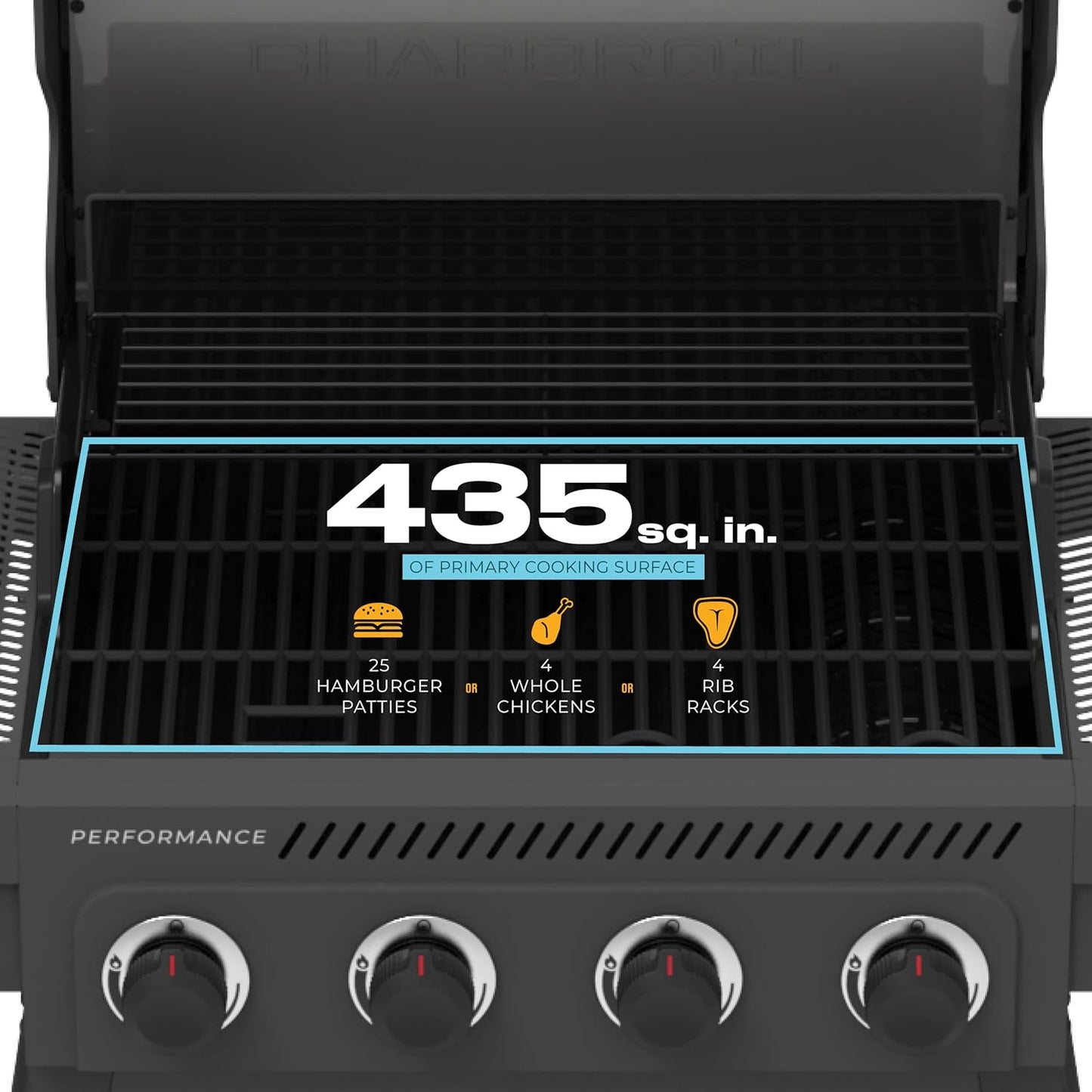 Performance Series 4-Burner Gas Grill Cart, Gray - 463253825