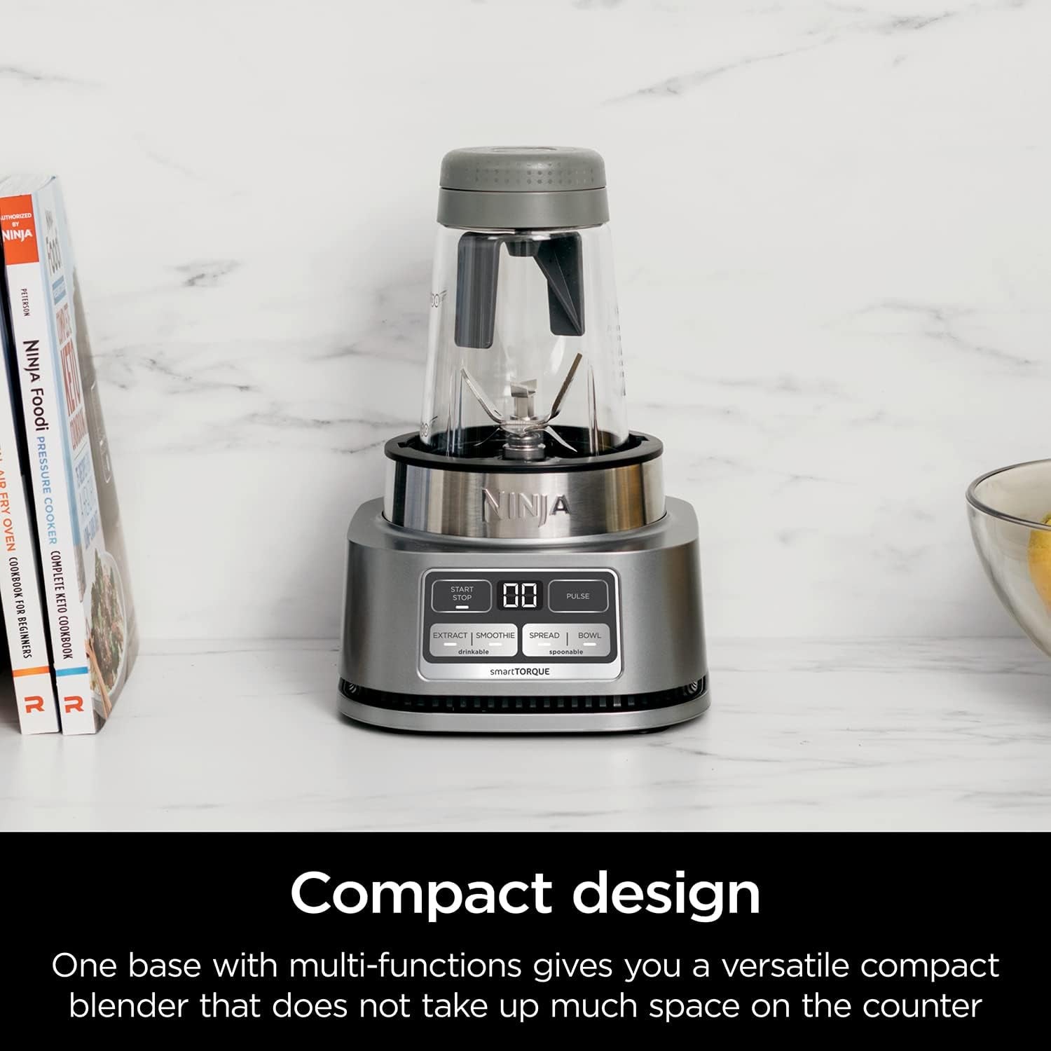 Blenders for Kitchen | Smoothie Blender, Mixer, Grinder - Premium Blending Performance for Sauces, Frozen Drinks, and More | 1200 Peak Watt Motor | SS101 Foodi Personal Smoothie Maker