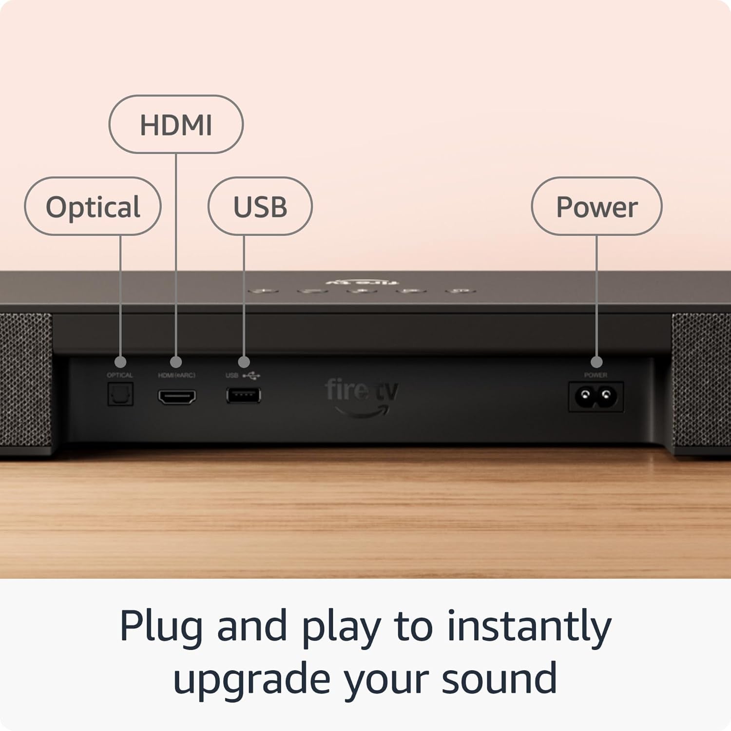 Fire TV Soundbar plus with Subwoofer and Surround Sound Speakers (Newest Model), 5.1 Channel, Dolby Atmos, Clear Dialogue