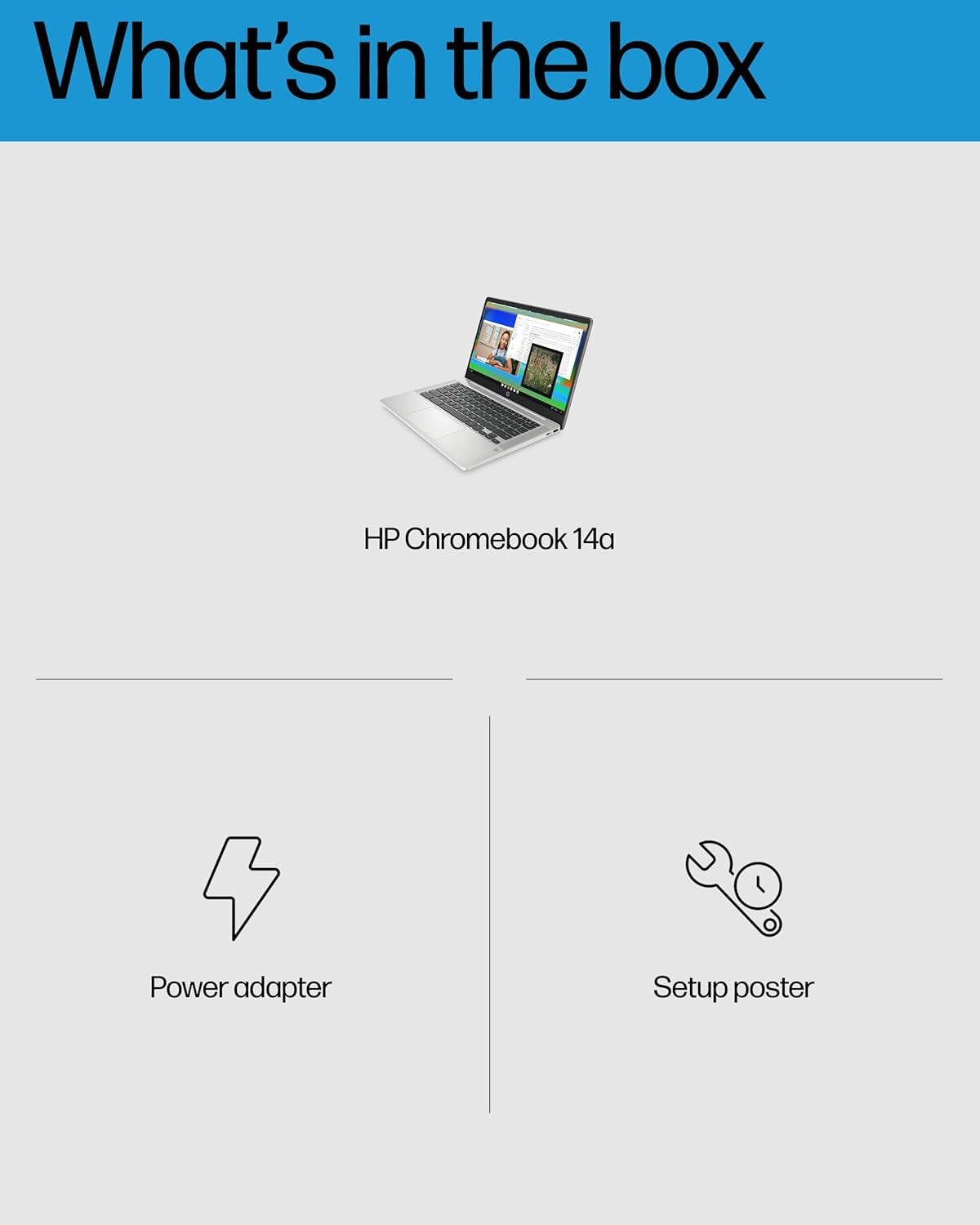Chromebook 14 Laptop, Intel Celeron N4120, 4 GB RAM, 64 GB Emmc, 14" HD Display, Chrome OS, Thin Design, 4K Graphics, Long Battery Life, Ash Gray Keyboard (14A-Na0226Nr, 2022, Mineral Silver)