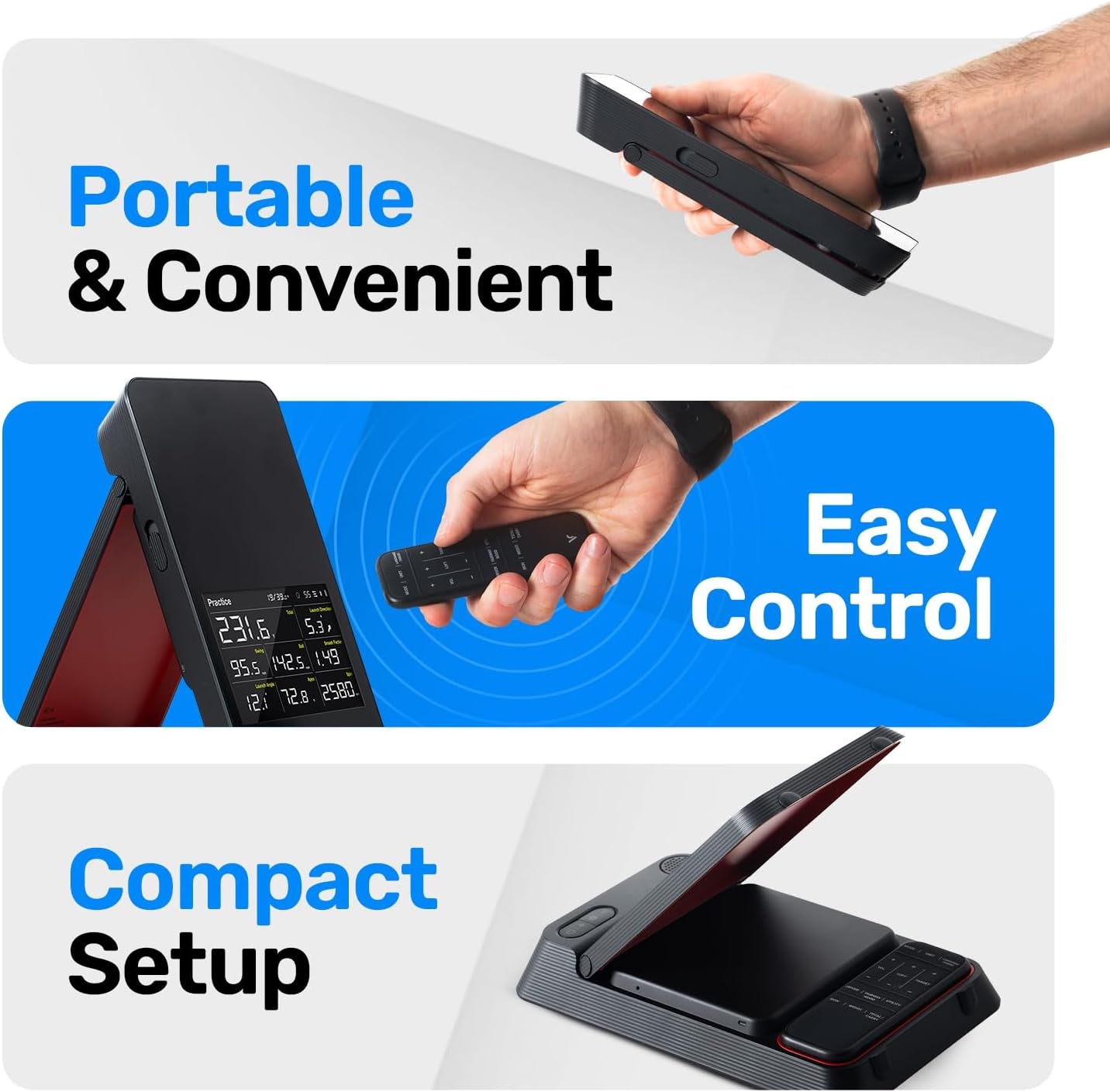 Orbit Golf Simulator and Launch Monitor Golf Simulators for Home with Orion Software - Golf Launch Monitor - 20 Courses and 3 Practice Ranges Included