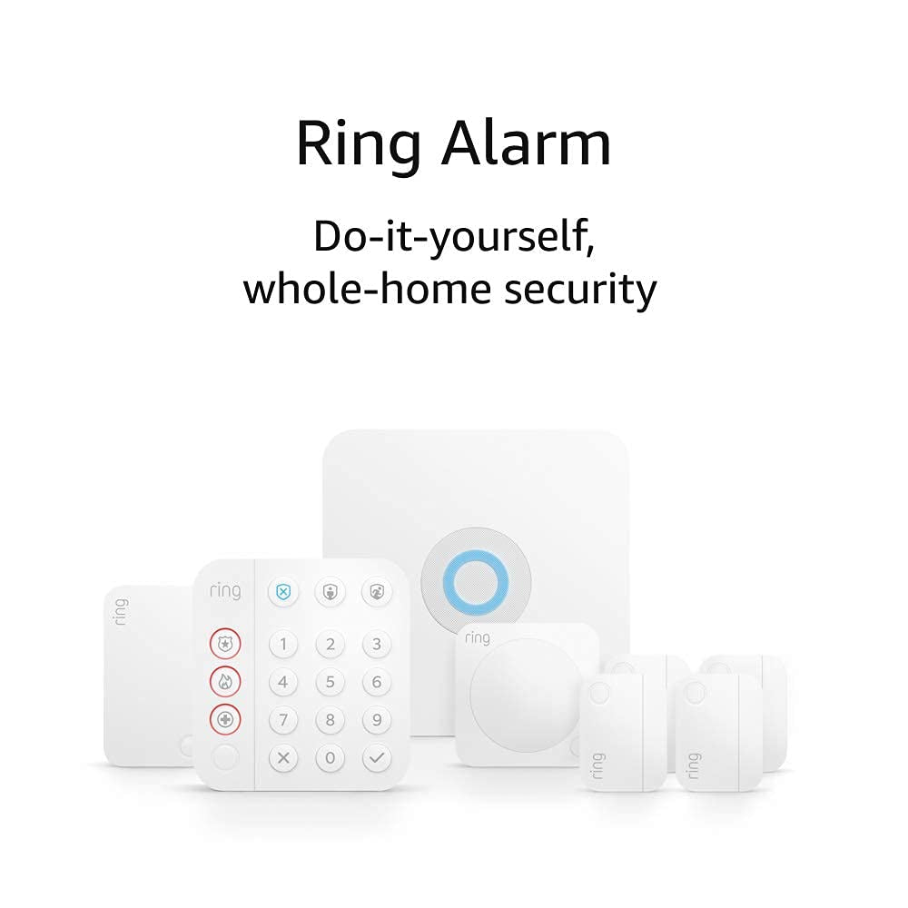 Alarm 8-Piece Kit – Wireless Smart Home Security System | Expandable | Easy Setup | Mobile App Control | 24/7 Professional Monito | Alexa Compatible