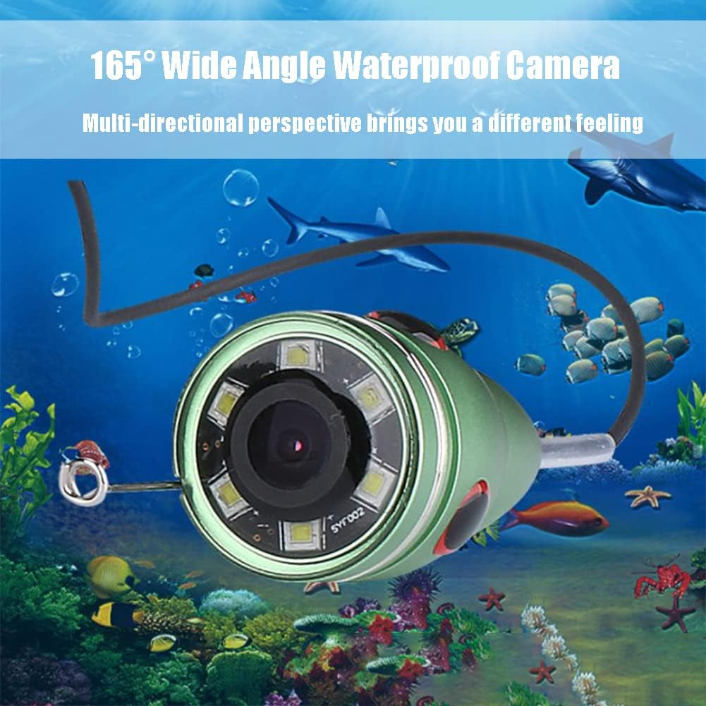 Fish Finder Kit, Underwater Fishing Camera with 4.3'' Display, Portable Video Fish Finder, Led Brightness Adjustment, Aluminum Alloy 165° View Fish Model Camera, for Lake Fishing