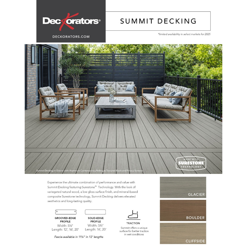 Summit Decking Sell Sheet