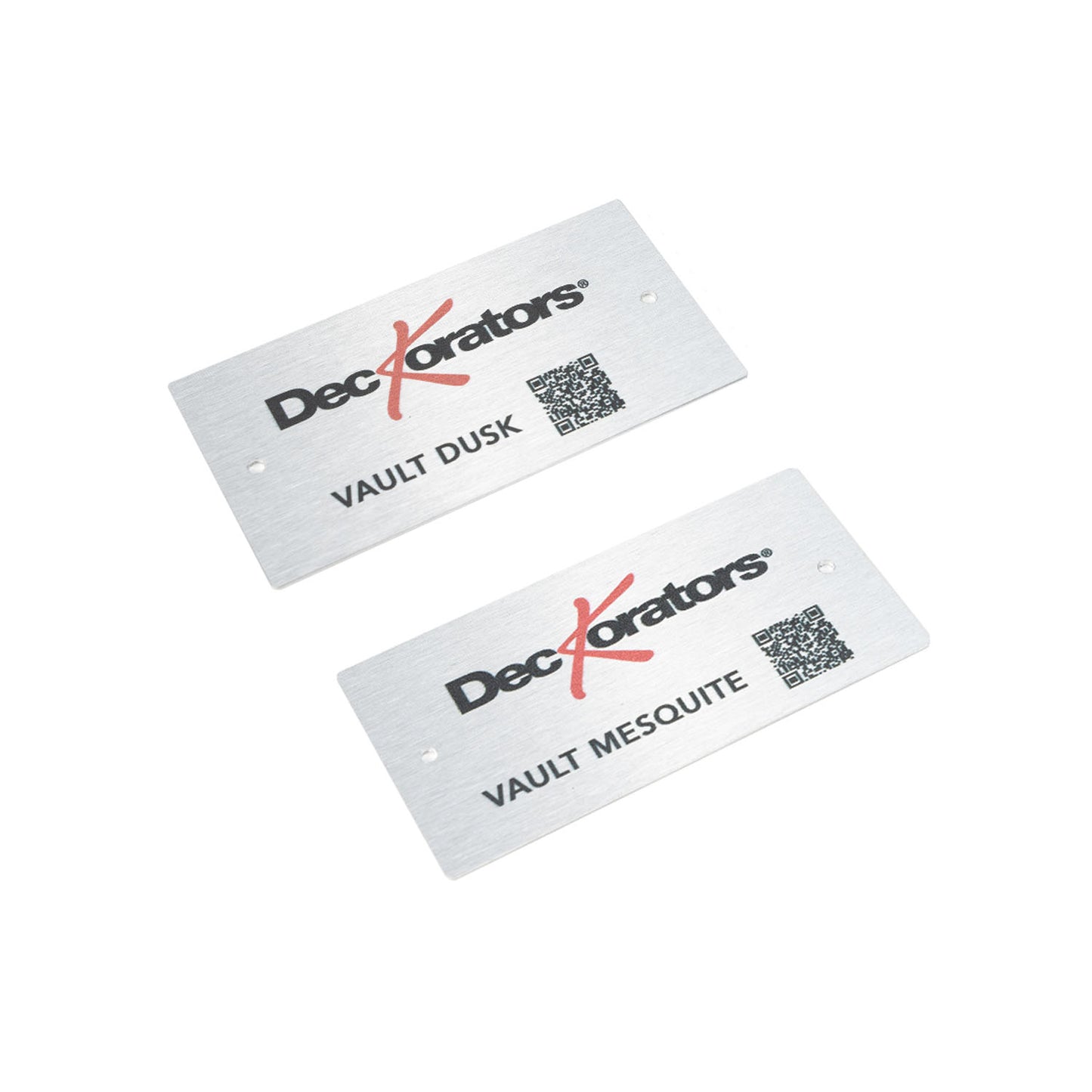 2" x 4" Aluminum Deckorators Deck Board Plaques