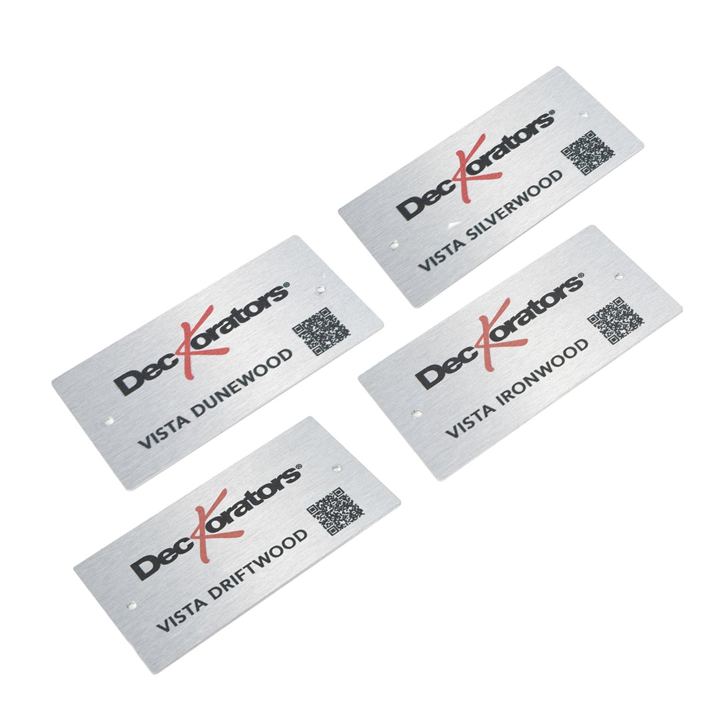 2" x 4" Aluminum Deckorators Deck Board Plaques
