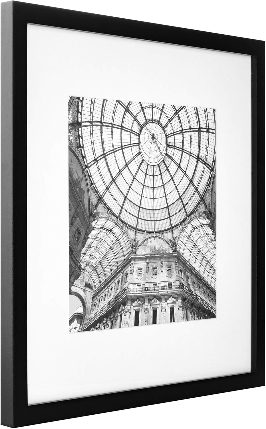 12Pc 12 X 12 Black Frame Kit, Matted to 7.5 X 7.5