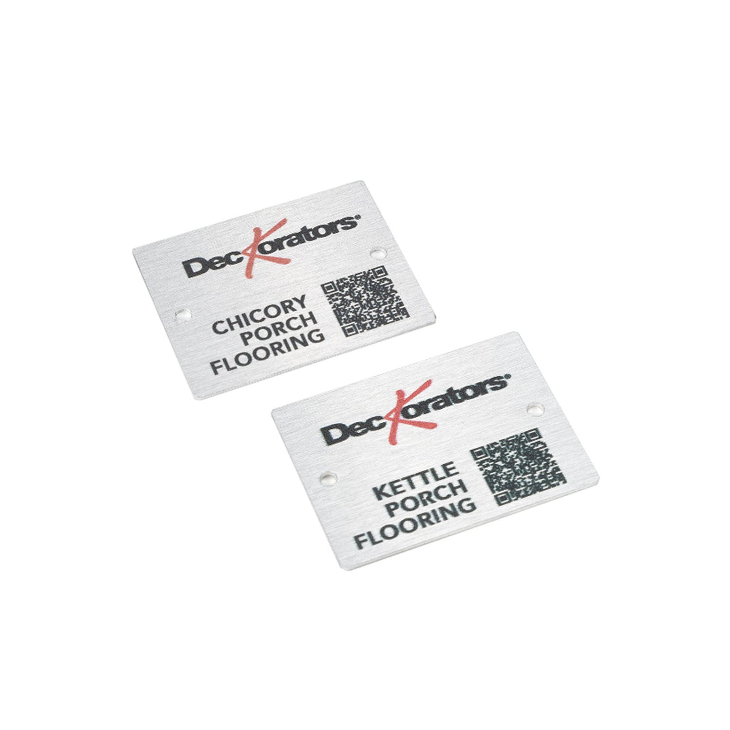 2" x 4" Aluminum Deckorators Deck Board Plaques