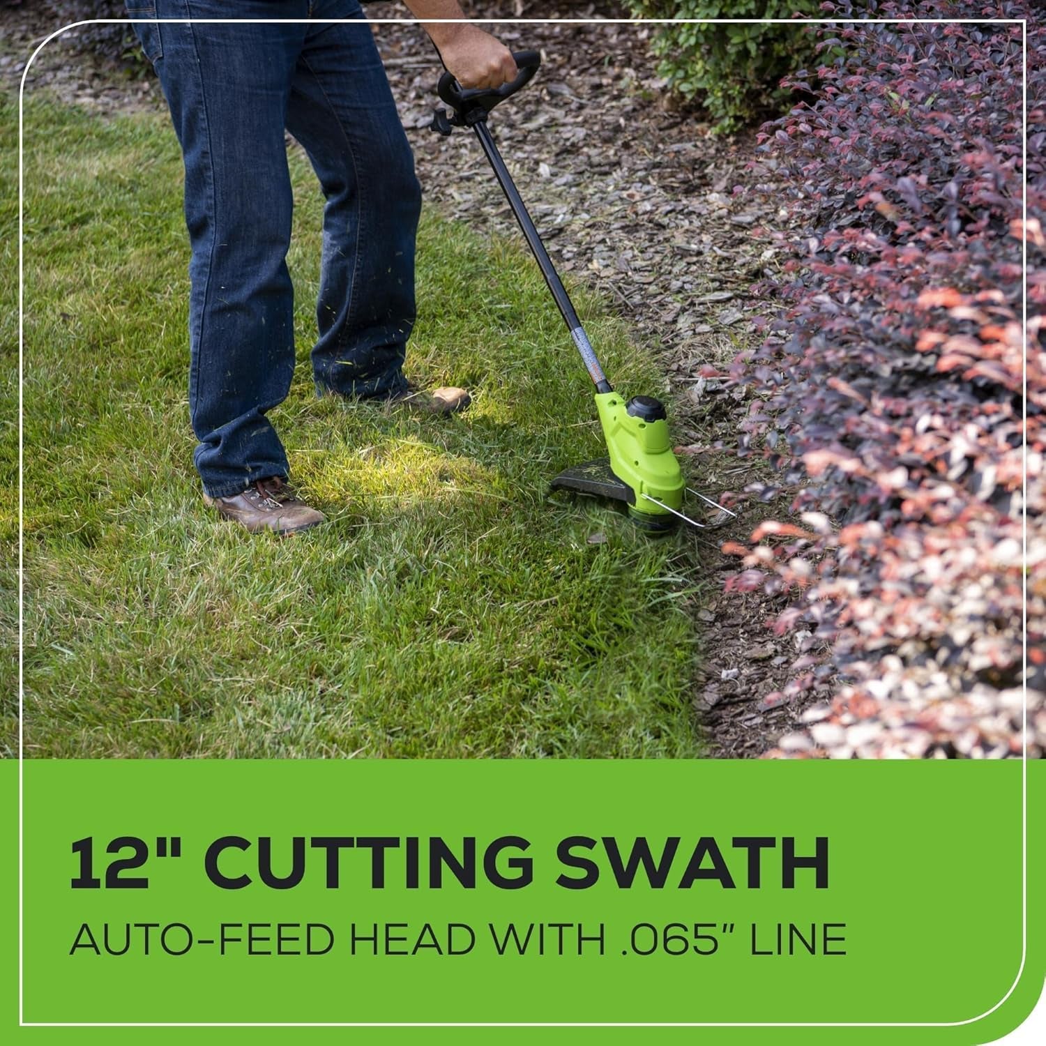 48V (2X24V) 5-Piece Garden Tool Set: 20" Push Mower, 12" String Trimmer, 320CFM Leaf Blower, 12" Chainsaw, 22" Hedge Trimmer - 3 Batteries, 2 Chargers, 3-Year Warranty