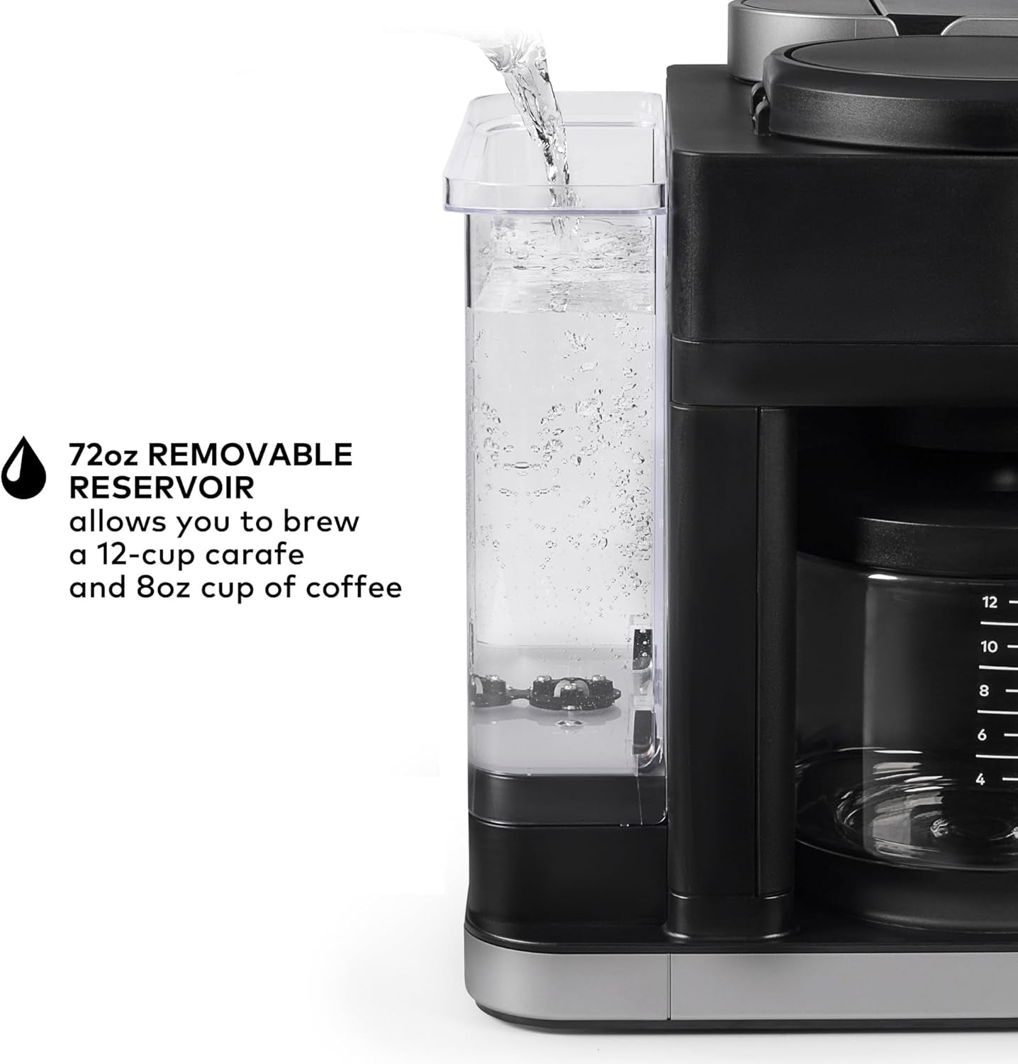 K-Duo Hot & Iced Single Serve & Carafe Coffee Maker, Multistream Technology, 72Oz Reservoir (Gen 2)