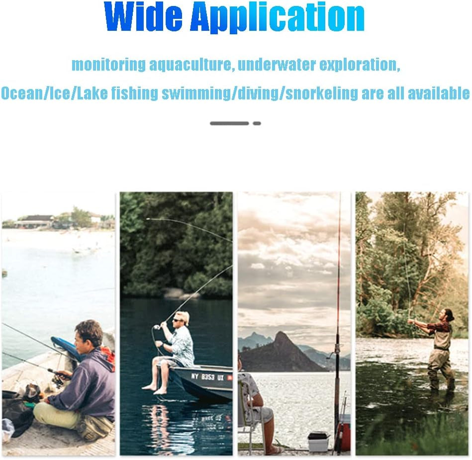 Fish Finder Kit, Underwater Fishing Camera with 4.3'' Display, Portable Video Fish Finder, Led Brightness Adjustment, Aluminum Alloy 165° View Fish Model Camera, for Lake Fishing
