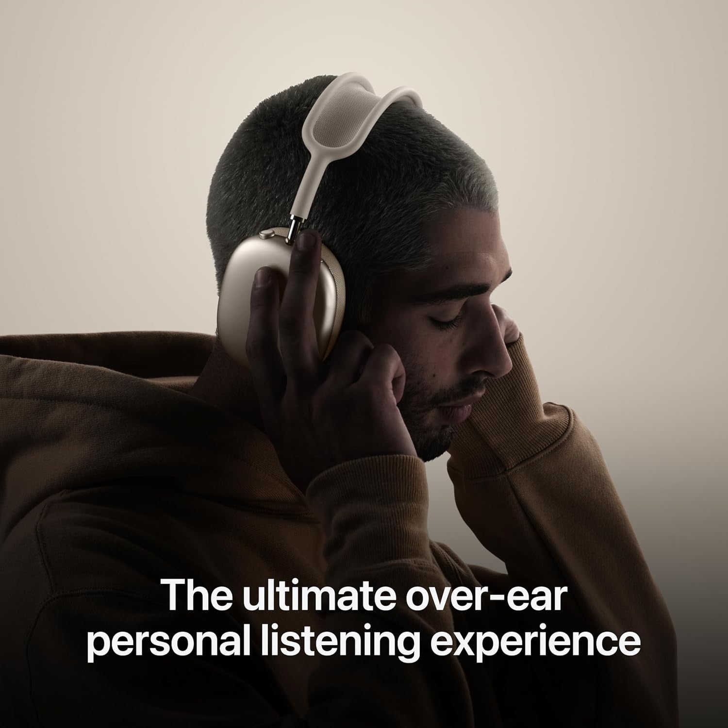 Airpods Max Wireless Over-Ear Headphones, Pro-Level Active Noise Cancellation, Transparency Mode, Personalized Spatial Audio, USB-C Charging, Bluetooth Headphones for Iphone - Starlight