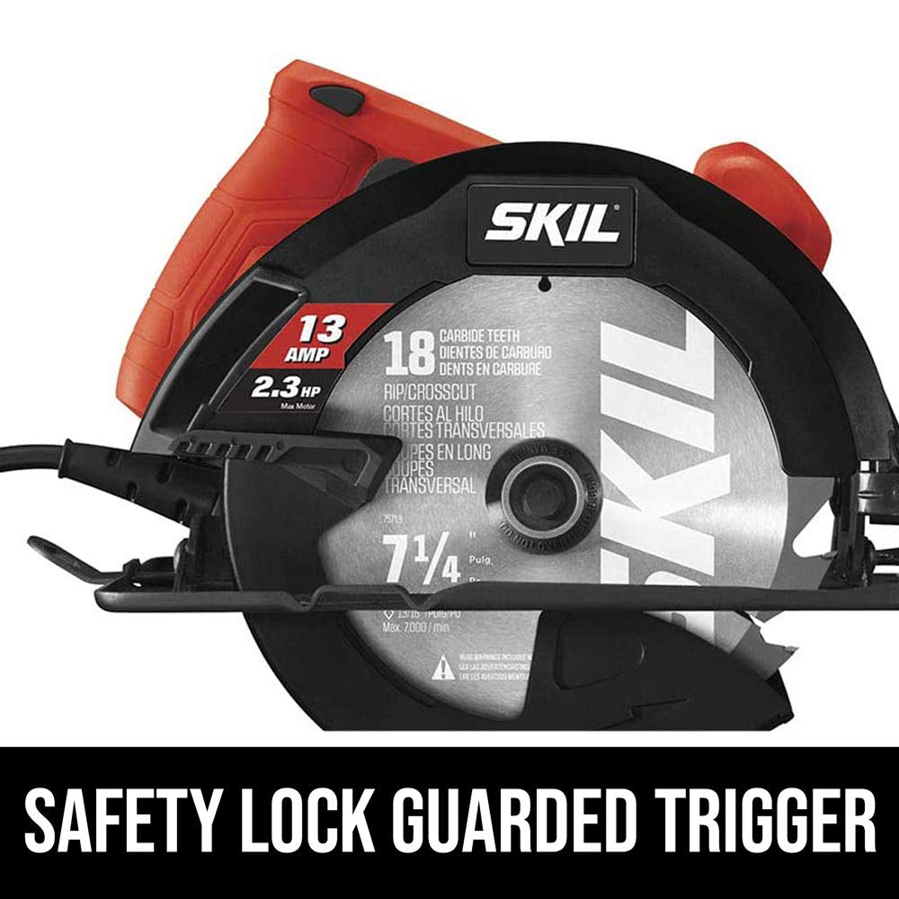 5080-01 13-Amp 7-1/4" Circular Saw, Red