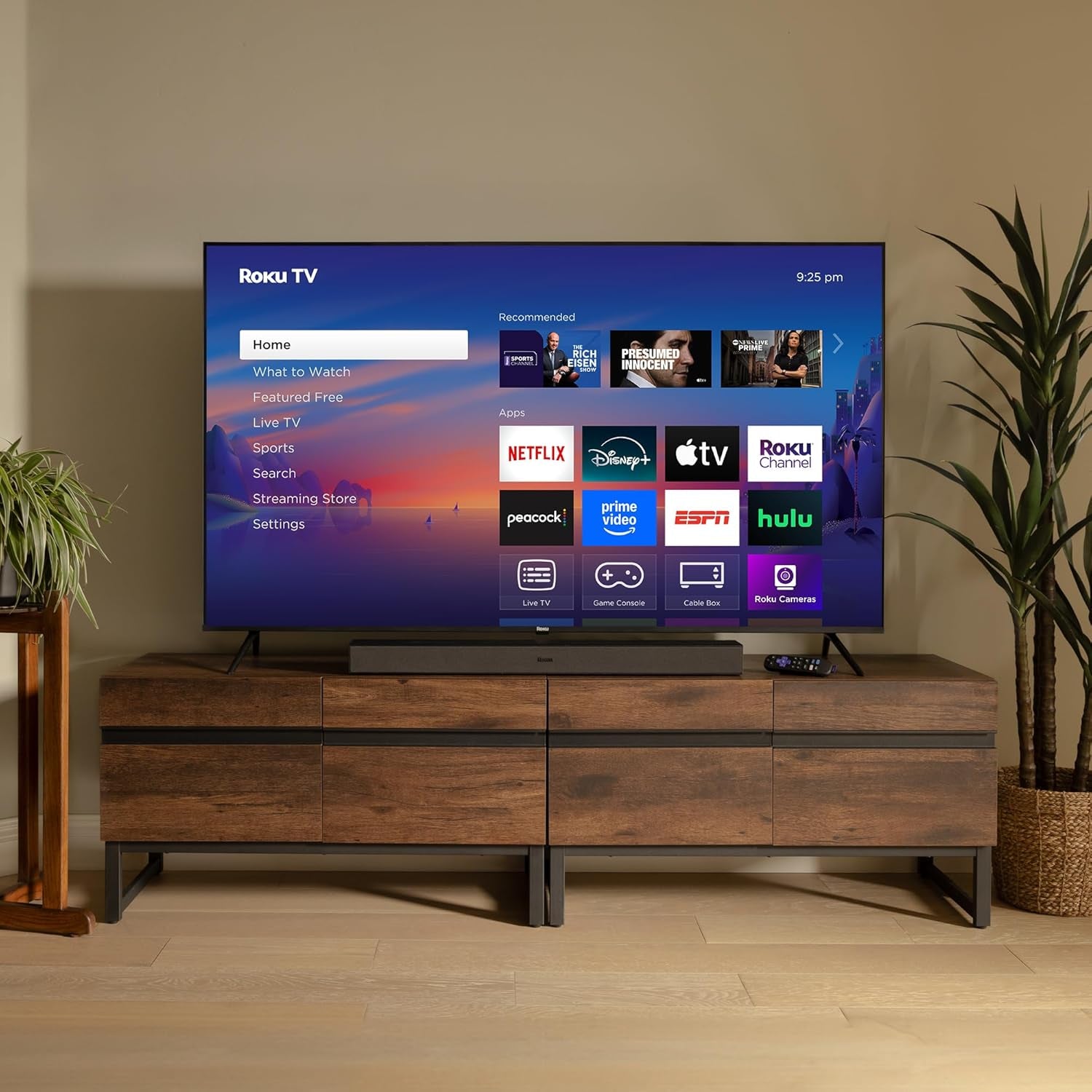Smart TV 2025 – 50-Inch Select Series, 4K HDR TV – tv with Enhanced Voice Remote – Flat Screen LED Television with Wi-Fi for Streaming Live Local News, Sports, Family Entertainment