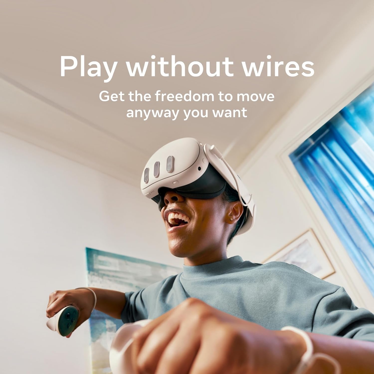 Quest 3 512GB | Thirty Percent Sharper Resolution — 2X Graphical Processing Power — Play without Wires — Get Batman: Arkham Shadow and a 3-Month Trial of Horizon+ Included