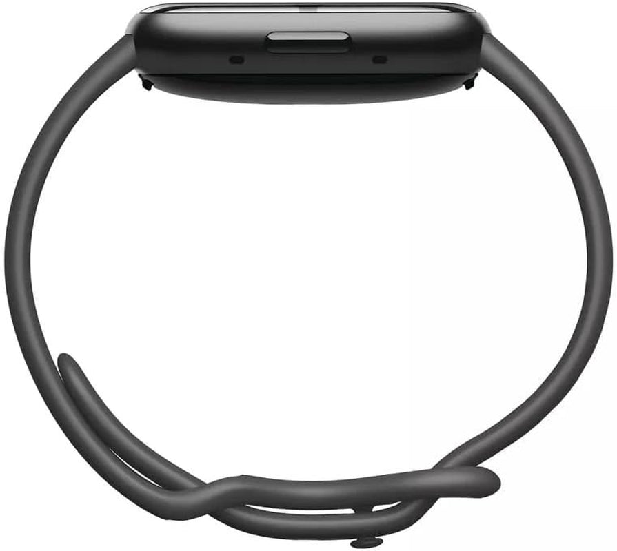 Sense 2 Advanced Health and Fitness Smartwatch with Tools to Manage Stress and Sleep, ECG App, Spo2, 24/7 Heart Rate and GPS, Shadow Grey/Graphite, One Size (S & L Bands Included)