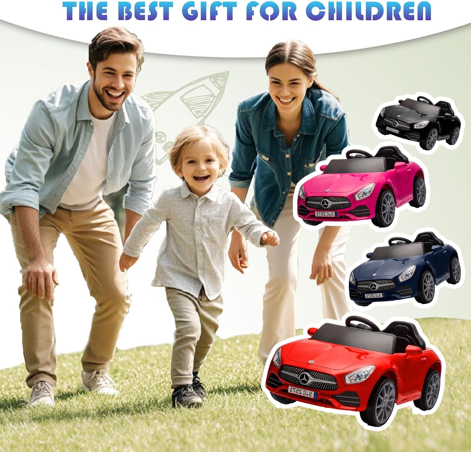 Licensed Mercedes-Benz CLS 350 12V Ride on Car Truck for Kids, Ride on Toys for Toddlers W/Parent Control, Spring Suspension, Power Wheels for Girls W/Bluetooth, Music, LED Lights (Pink)