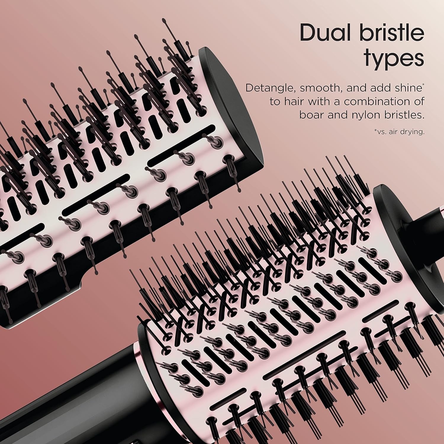 Hair Dryer | Flexstyle Hair Styling System | Portable & Powerful Blow Dryer Brush | Hair Curler & Volumizer | 6 Styling Tools Included | Best for All Hair Types | Black | HD440BK
