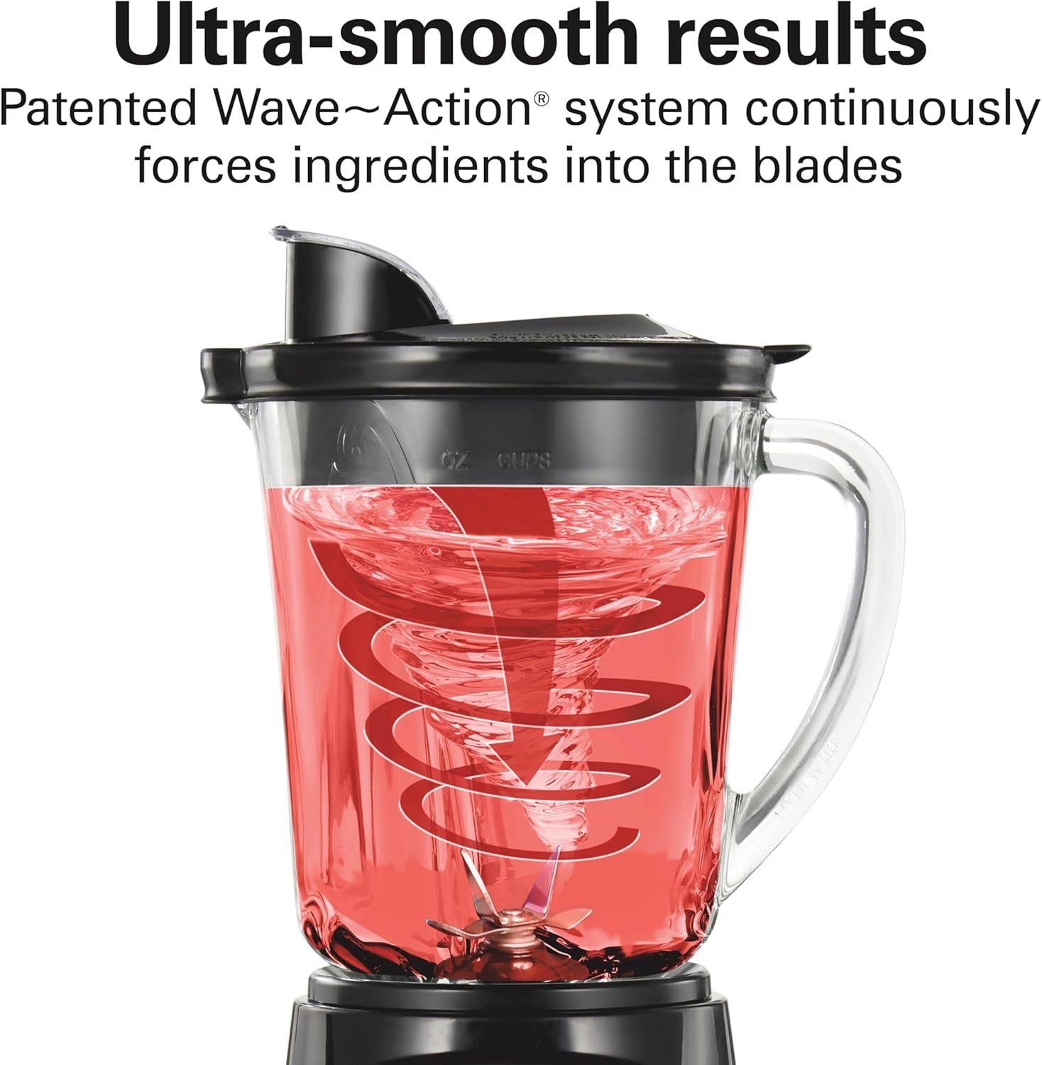 Power Elite Wave Action Blender for Smoothies, 40 Oz Glass Jar, 12 Functions Including Puree, Crush Ice, 700 Watts - Black (58148A)
