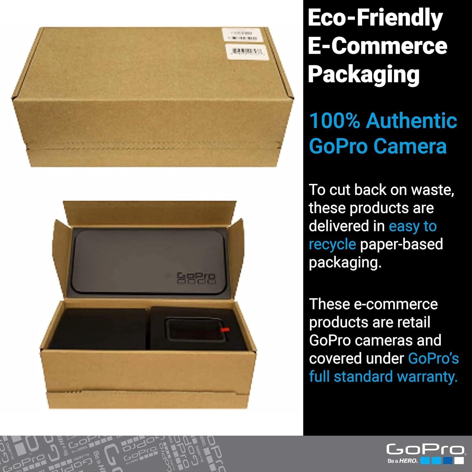 Hero12 Black E-Commerce Package - Waterproof Action Camera with 5.3K60 Ultra HD Video, 27MP Photos, HDR, 1/1.9" Image Sensor, Live Streaming, Webcam, Stabilization