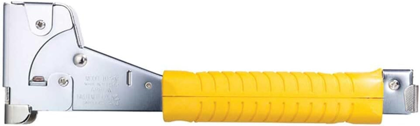 Arrow HT50 Heavy Duty Hammer Tacker, Chromed-Steel Manual Stapler with Sure-Grip Handle, Dual-Capacity Rear-Load Magazine, Fits 5/16”, 3/8", or 1/2" Staples