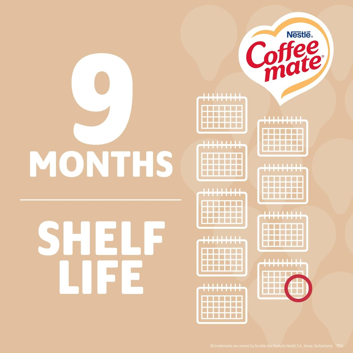 Coffee Creamer, Original, Liquid Creamer Singles, Non Dairy, No Refrigeration, 0.375 Fl Oz Tubs (Pack of 180)