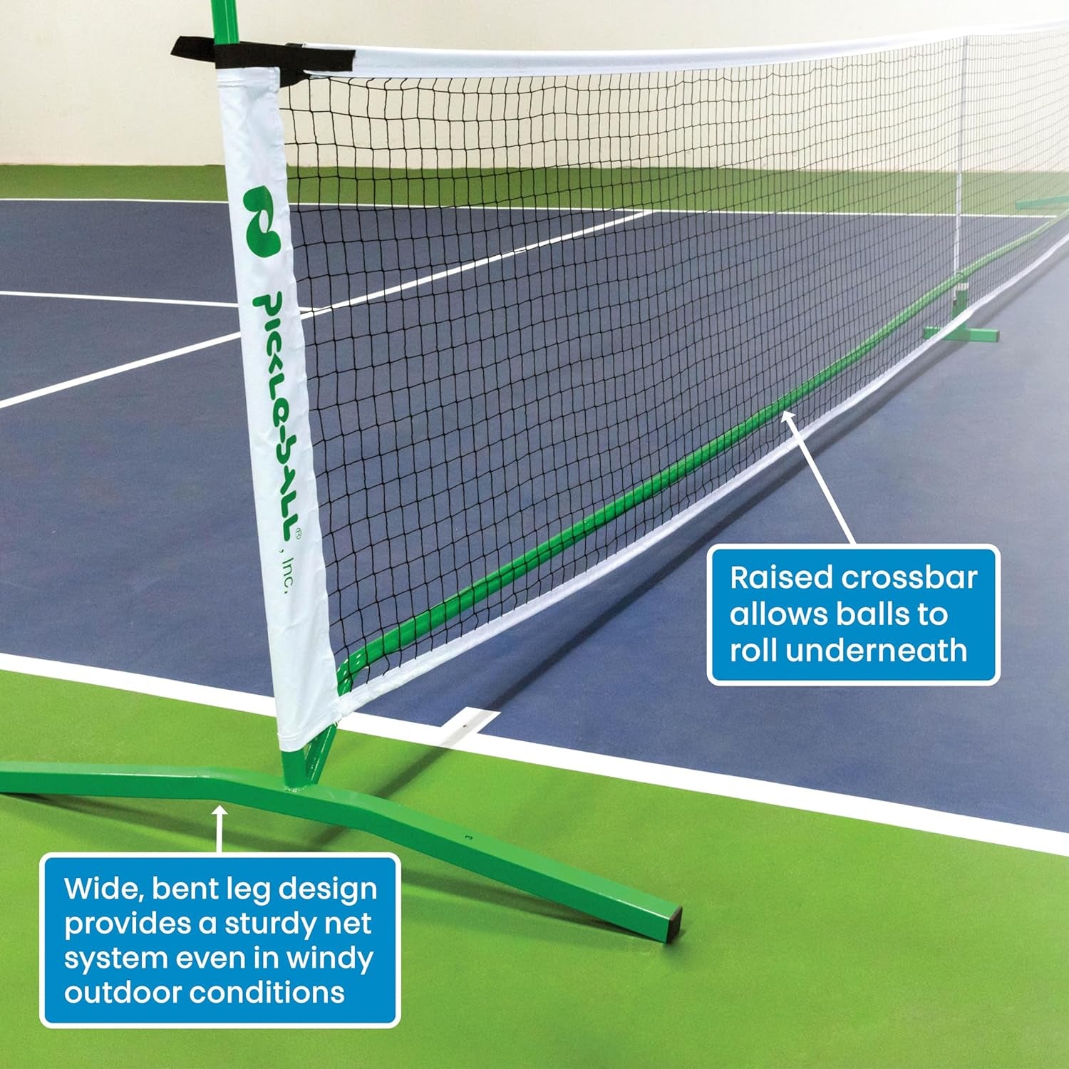 Pickleball 3.0 Tournament Net - Portable Lightweight Steel Construction for Outdoor Play - Durable Pickleball Net for Competitive and Recreational Use - Meets Tournament Net Regulation