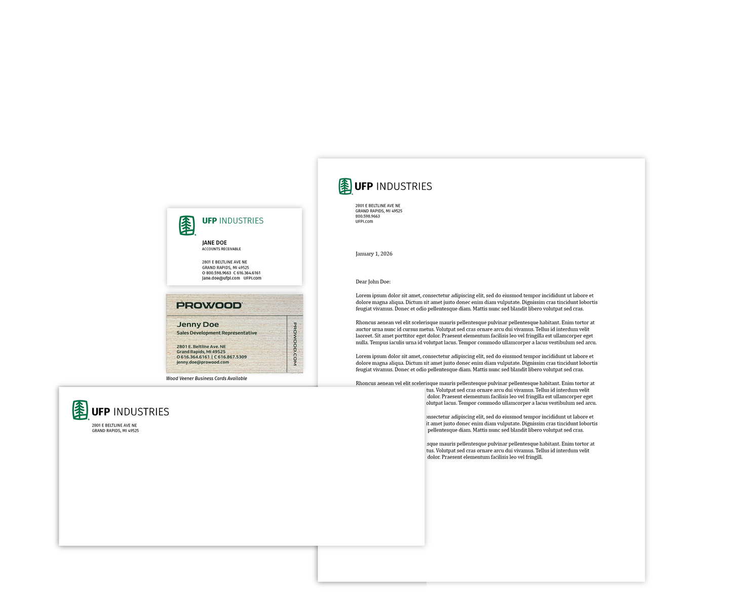 UFP Business Cards & Letterhead