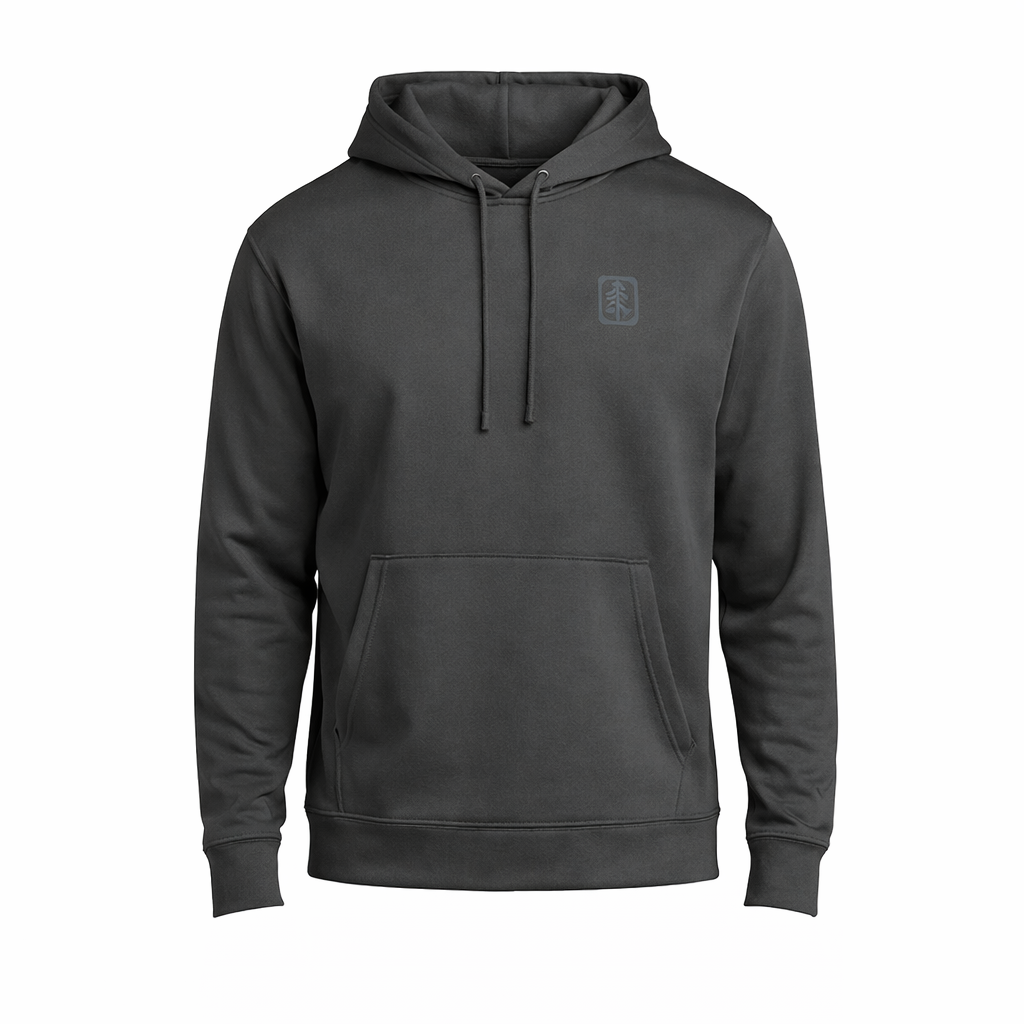 UFP Tree Tone-on-Tone Embroidery - Port & Co Performance Fleece Pullover Hooded Sweatshirt