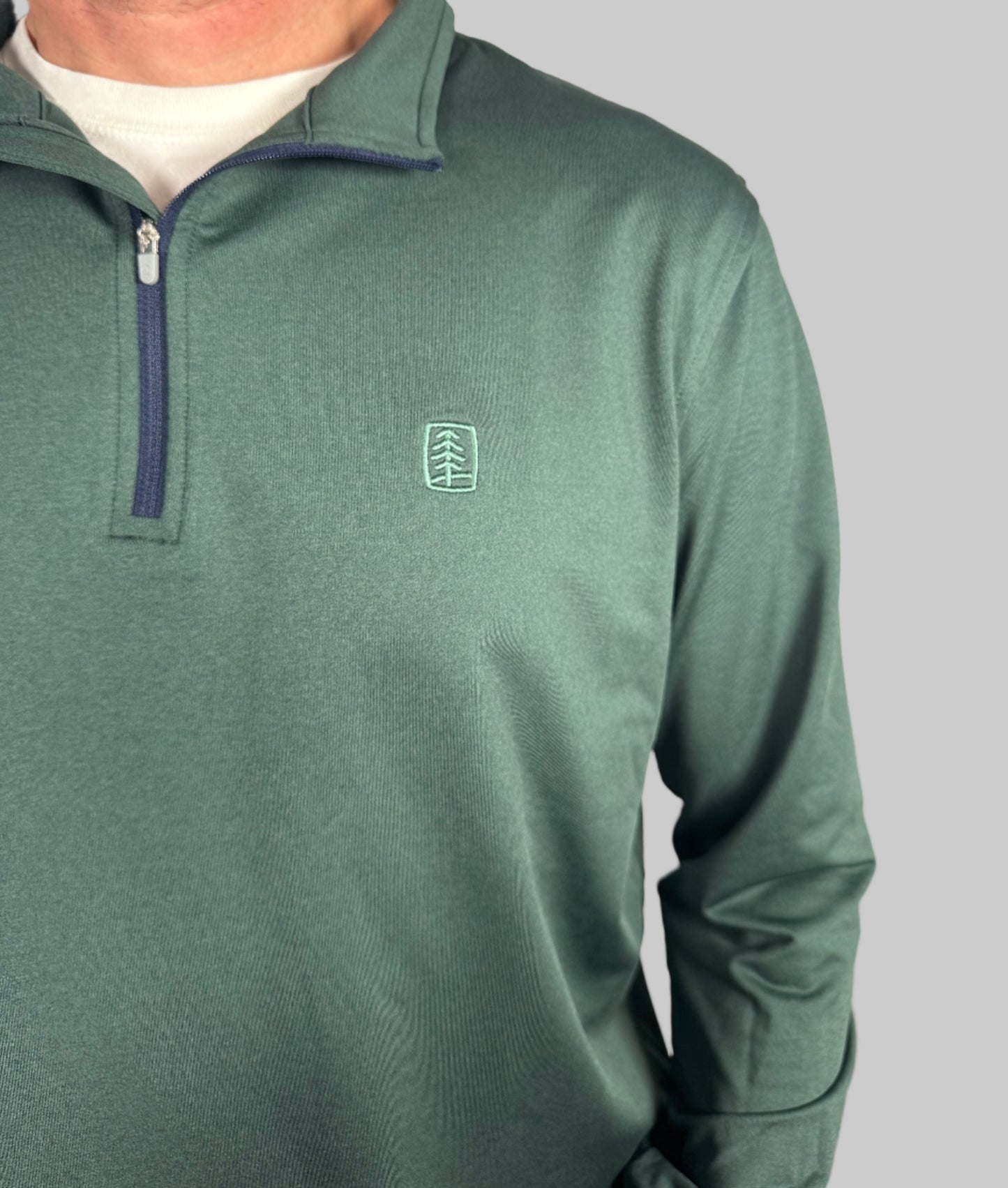 UFP Industries Peter Millar Men's Perth Quarter-Zip - Nordic Pine