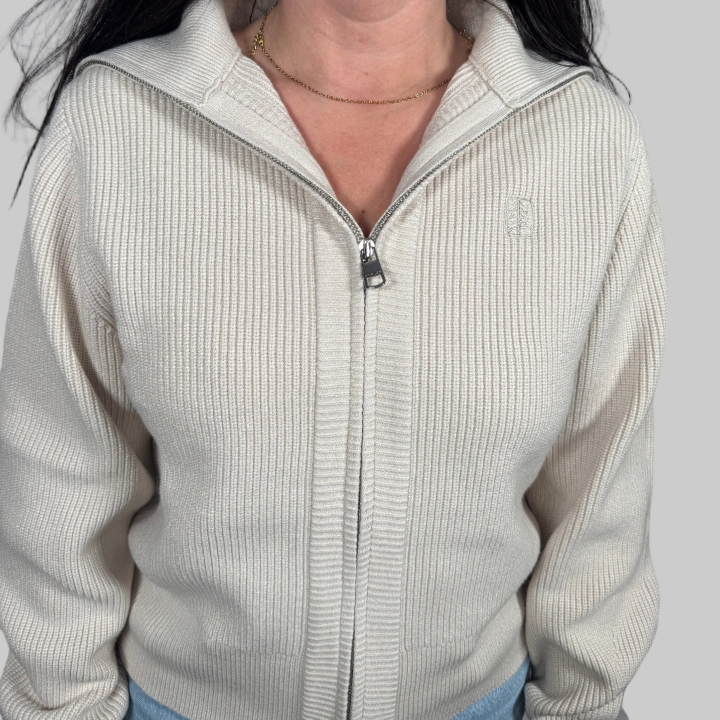 UFP Industries Varley Enrico Knit Jacket - Silver Birch