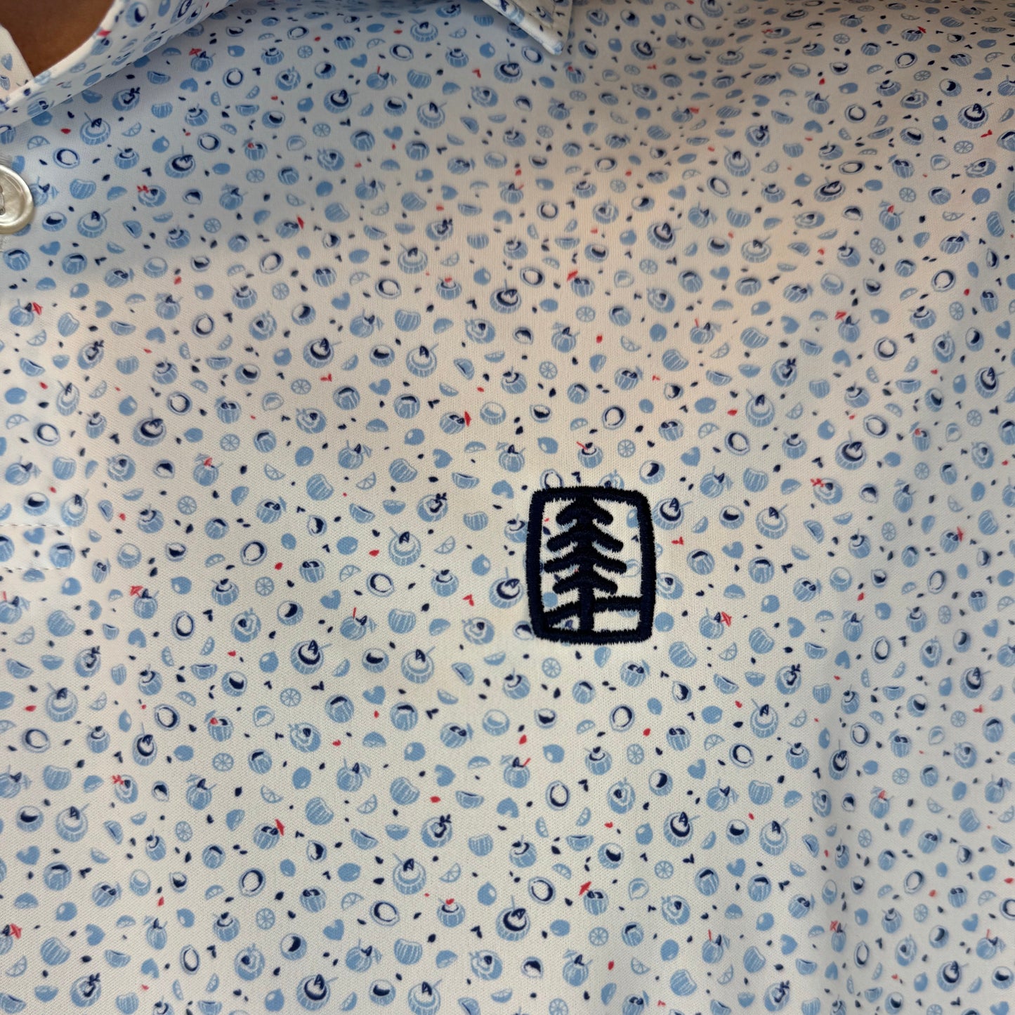 UFP Tree Peter Millar Featherweight "Coconut Lime" Polo