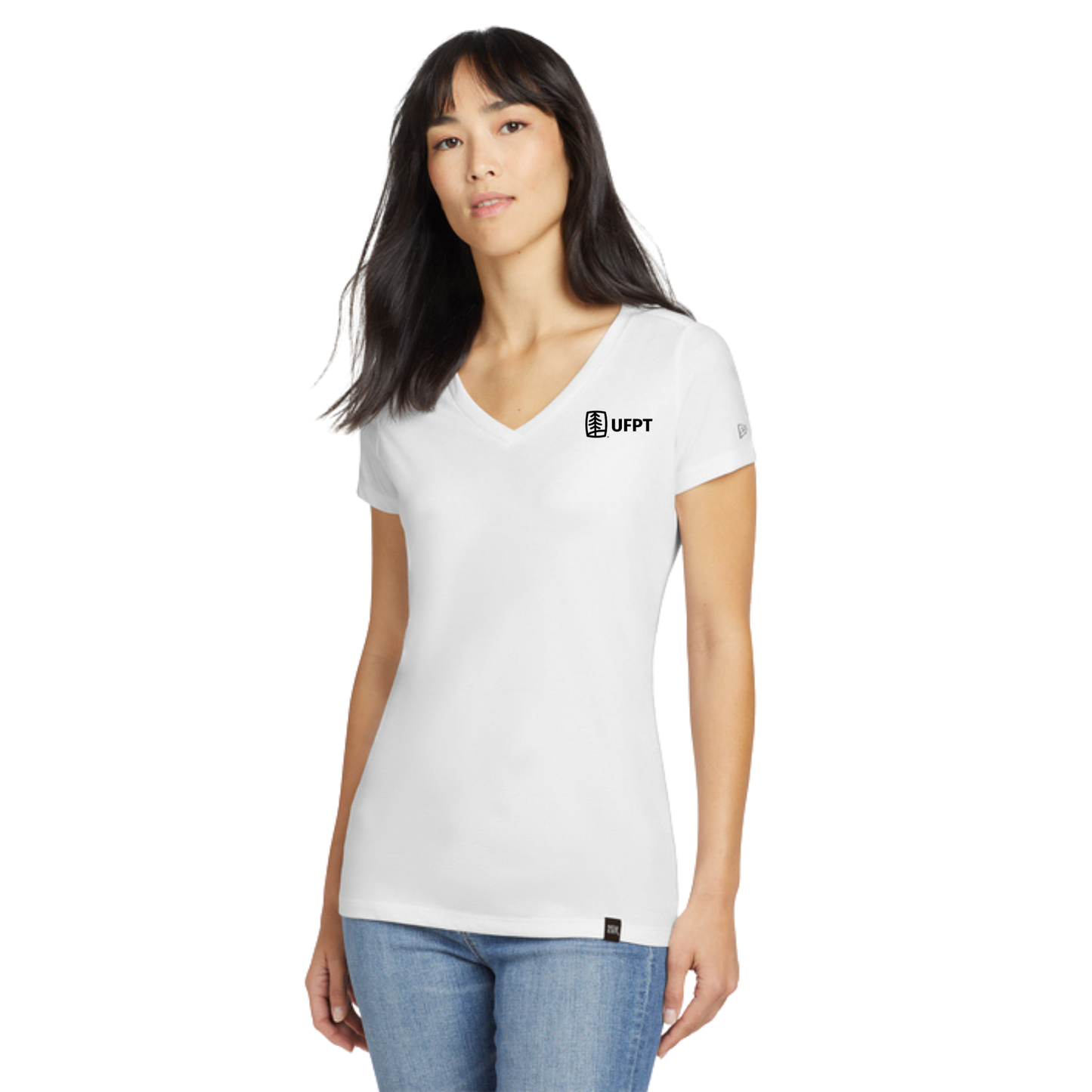 UFPT Print - New Era Women's Heritage Blend V-Neck Tee