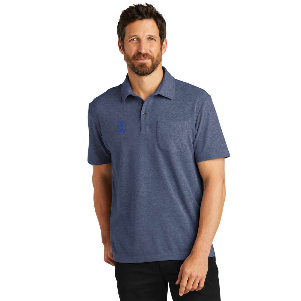 Port Authority C-FREE Cotton Blend Pique Pocket Polo