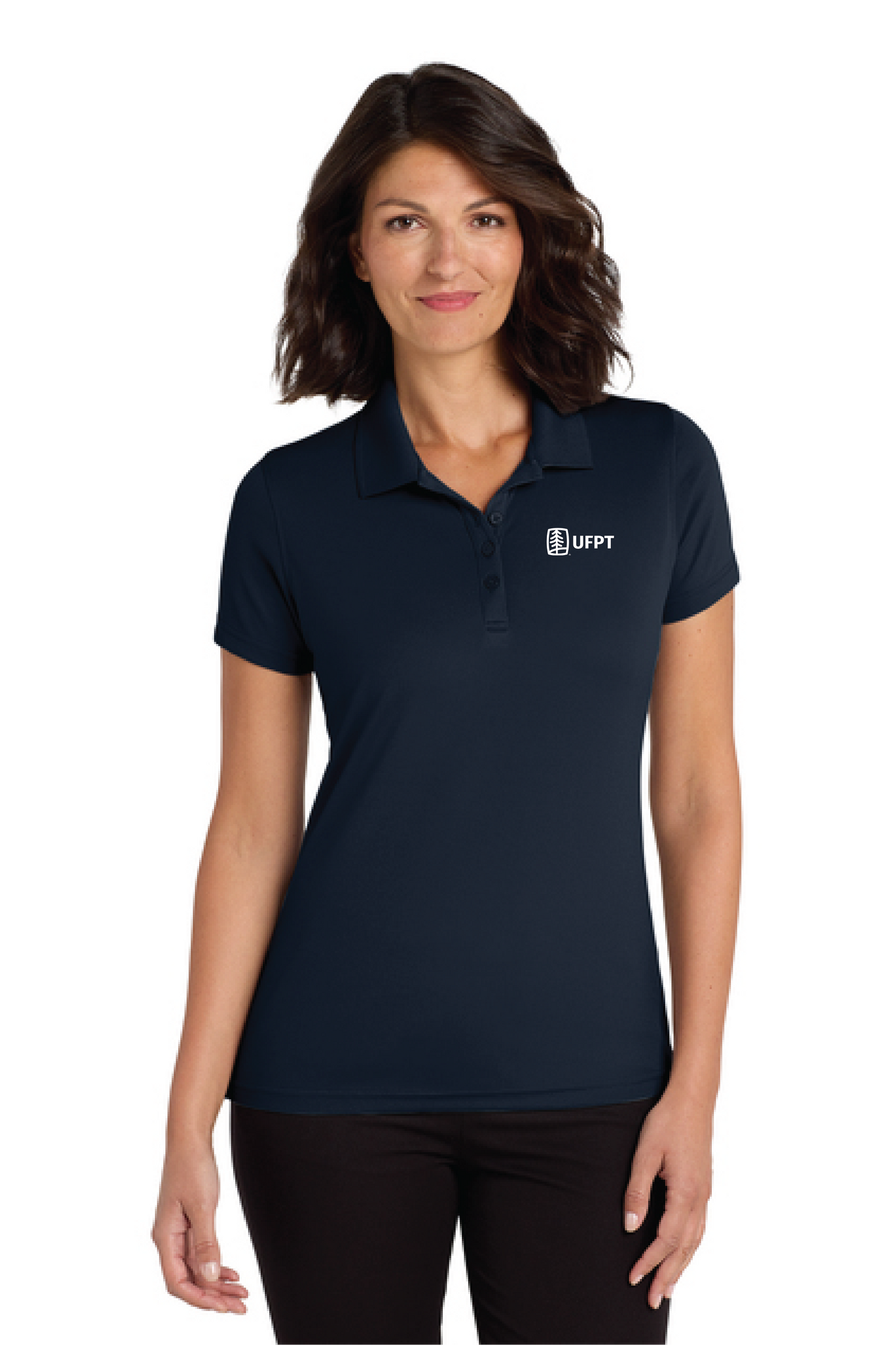 UFPT (White) Embroidery - Port Authority® Women's Dry Zone® UV Micro-Mesh Polo
